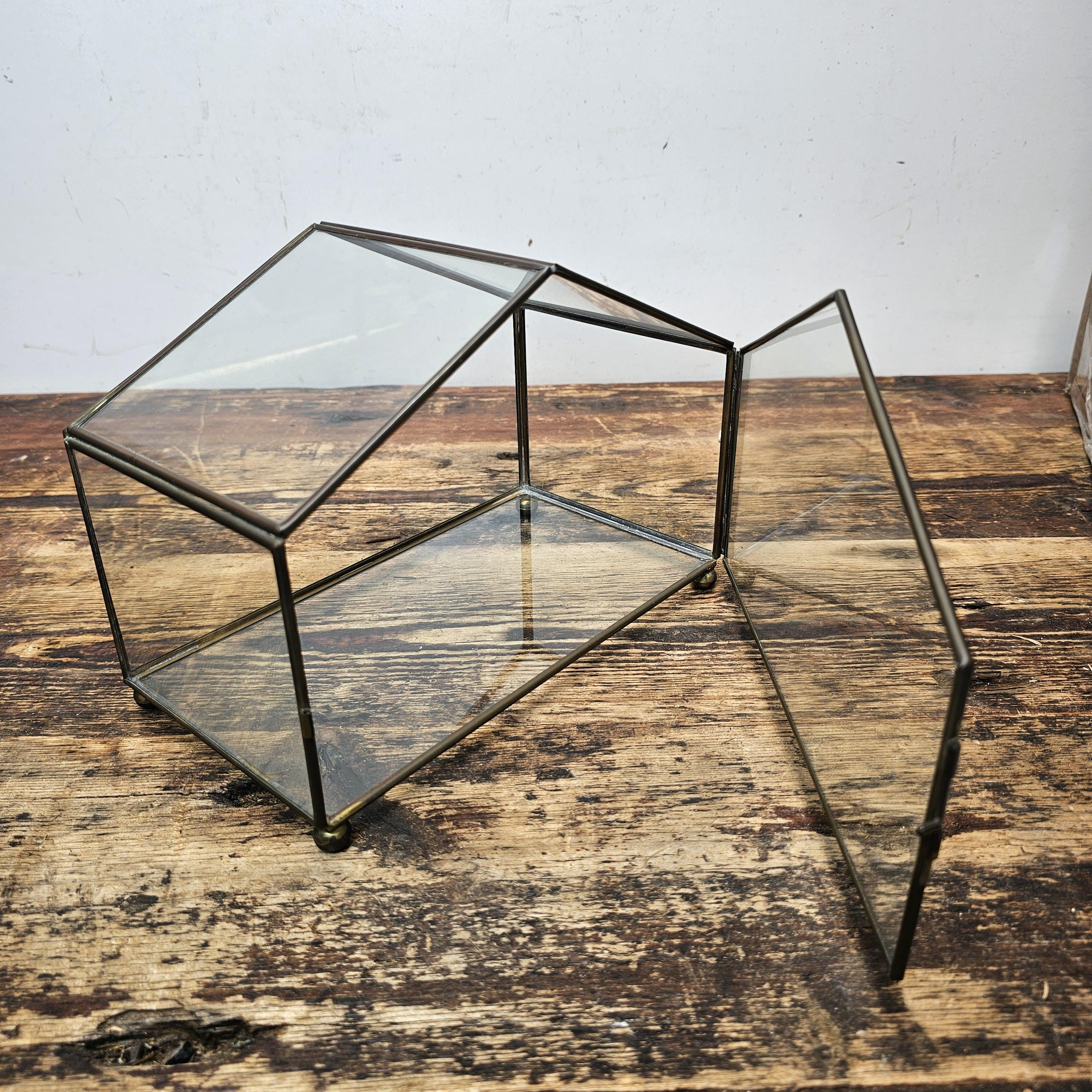 Tonalá Style Mexican Folk Art Nativity Set with Glass House