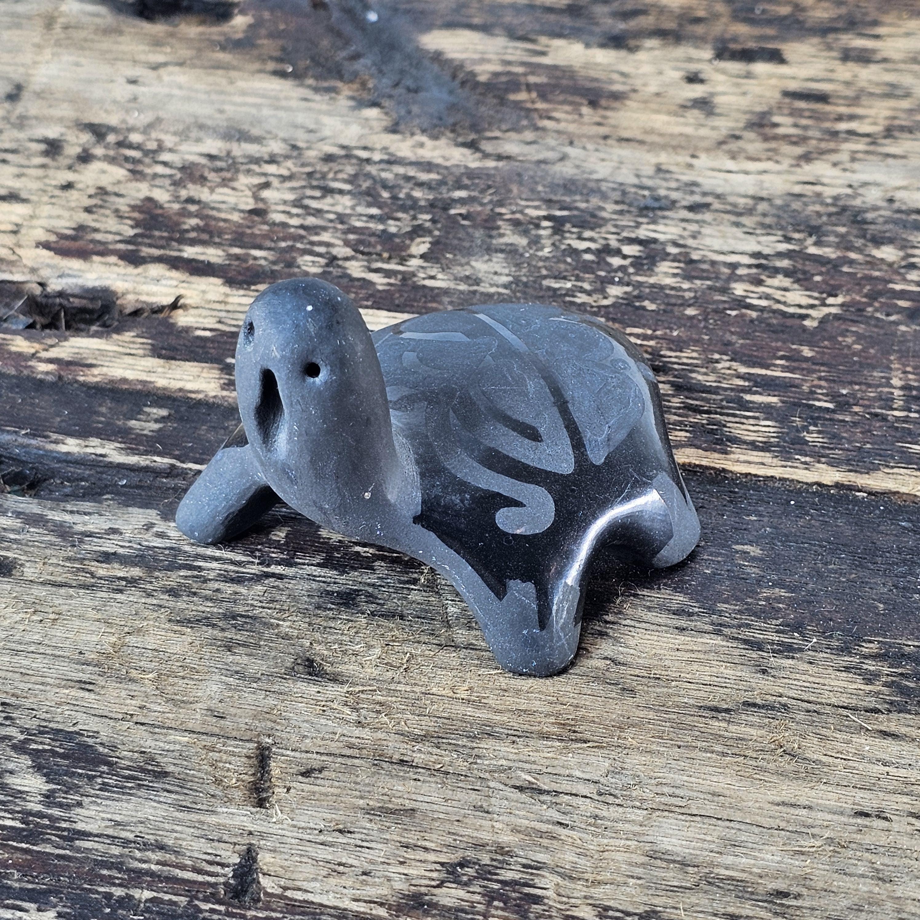 Santa Clara Pueblo Pottery Turtle