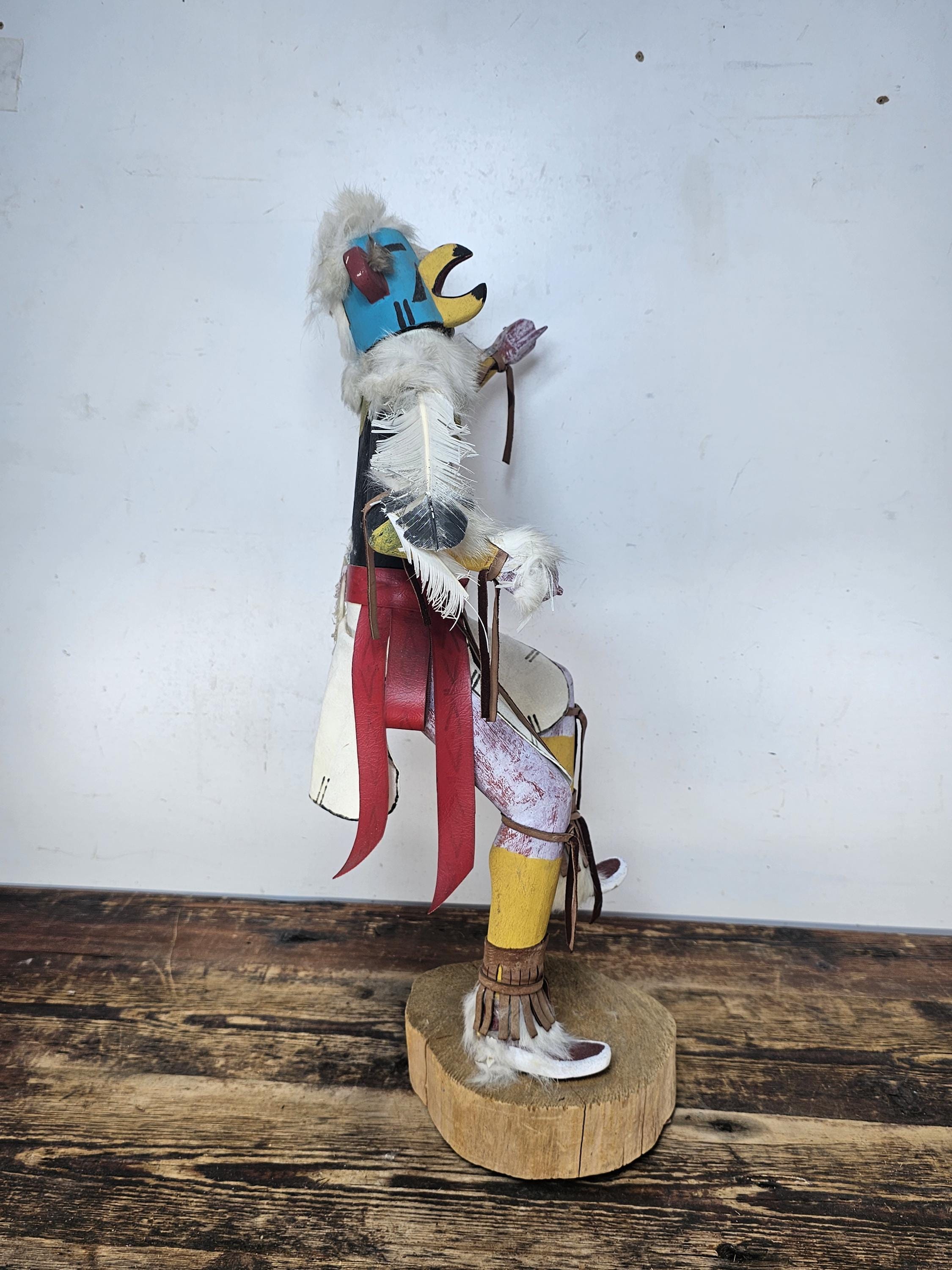 Hopi Eagle Dancer Kachina Doll (Partial Restoration Needed) 20"H