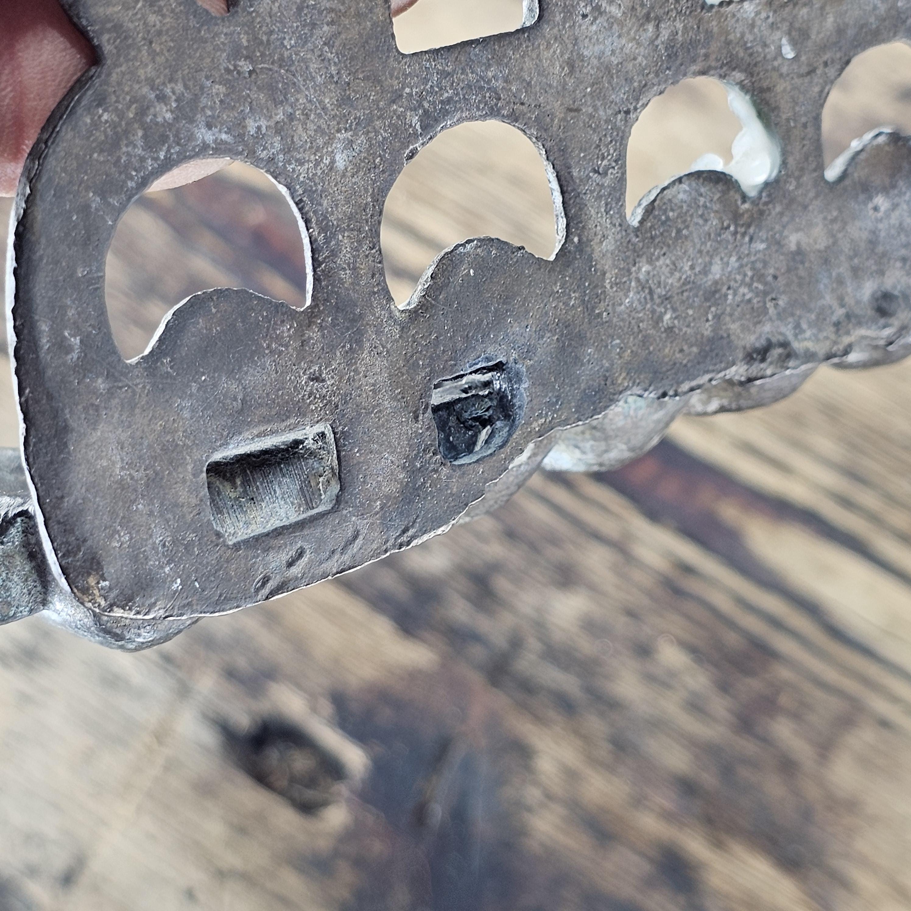 Vintage Hanukkah Menorah Lamp 9"H