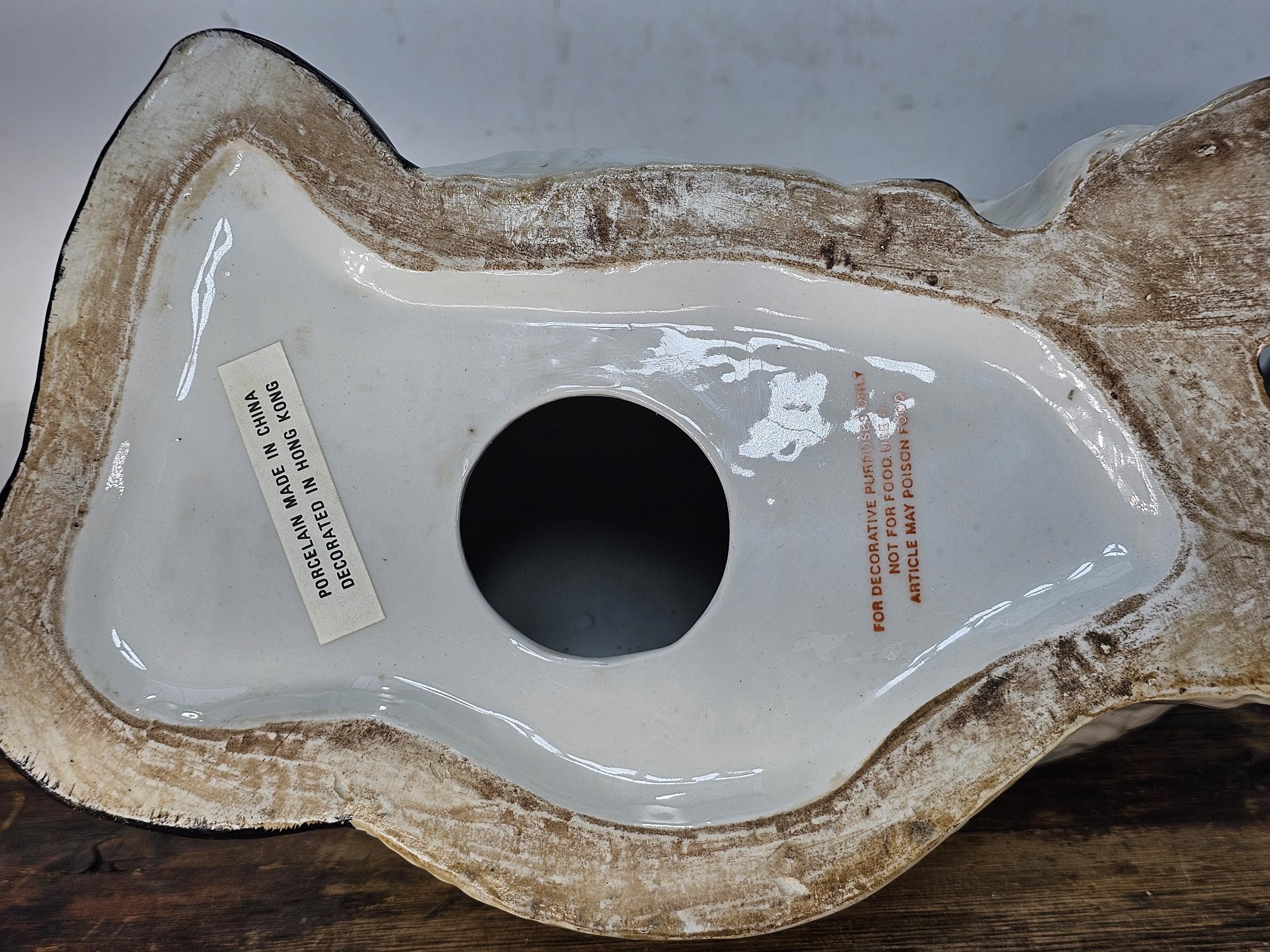 Vintage Reproduction Staffordshire Style Seated Spaniel Dogs 12"H