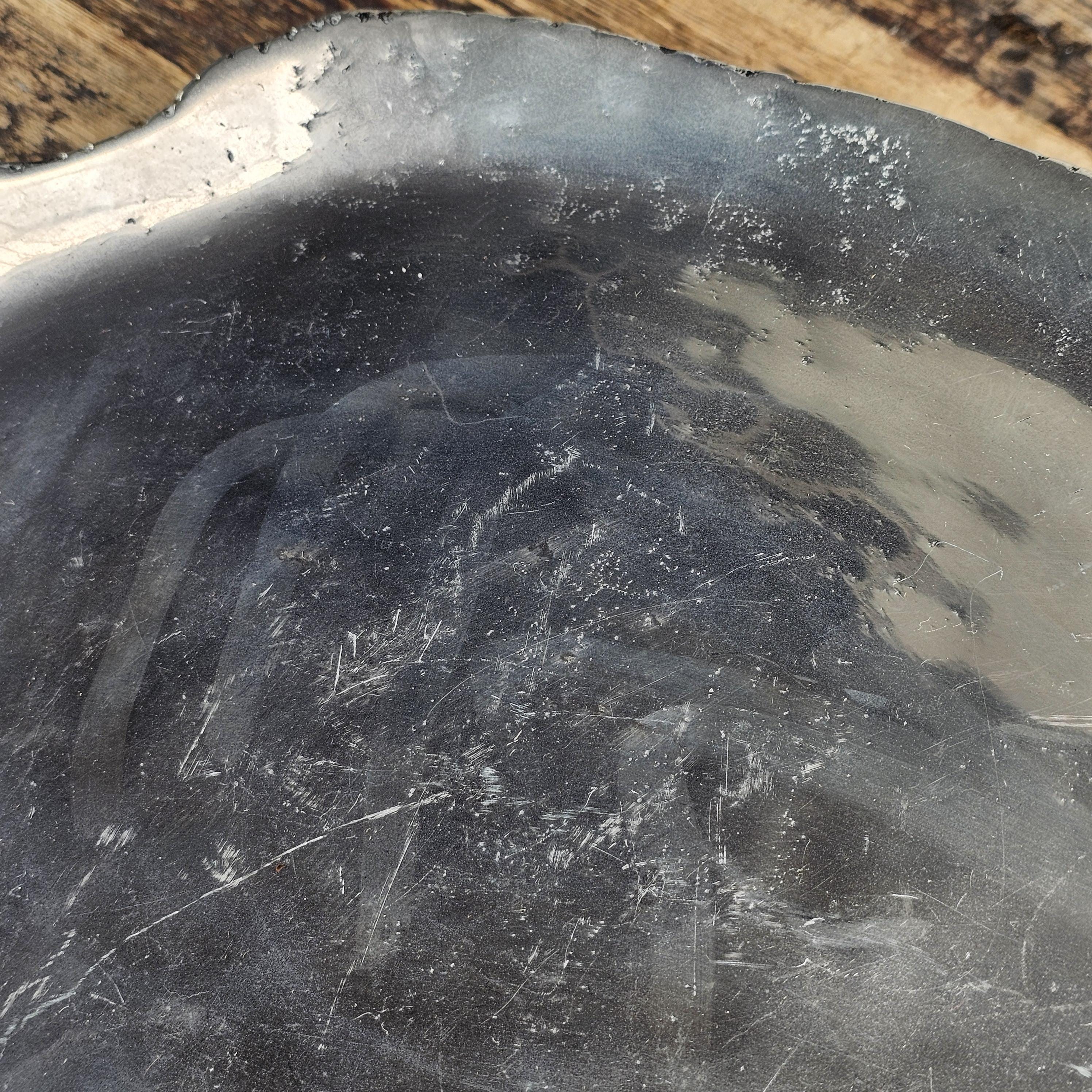 Aluminum Organic Form Decorative Tray 15"L × 11.5"W × 1"H