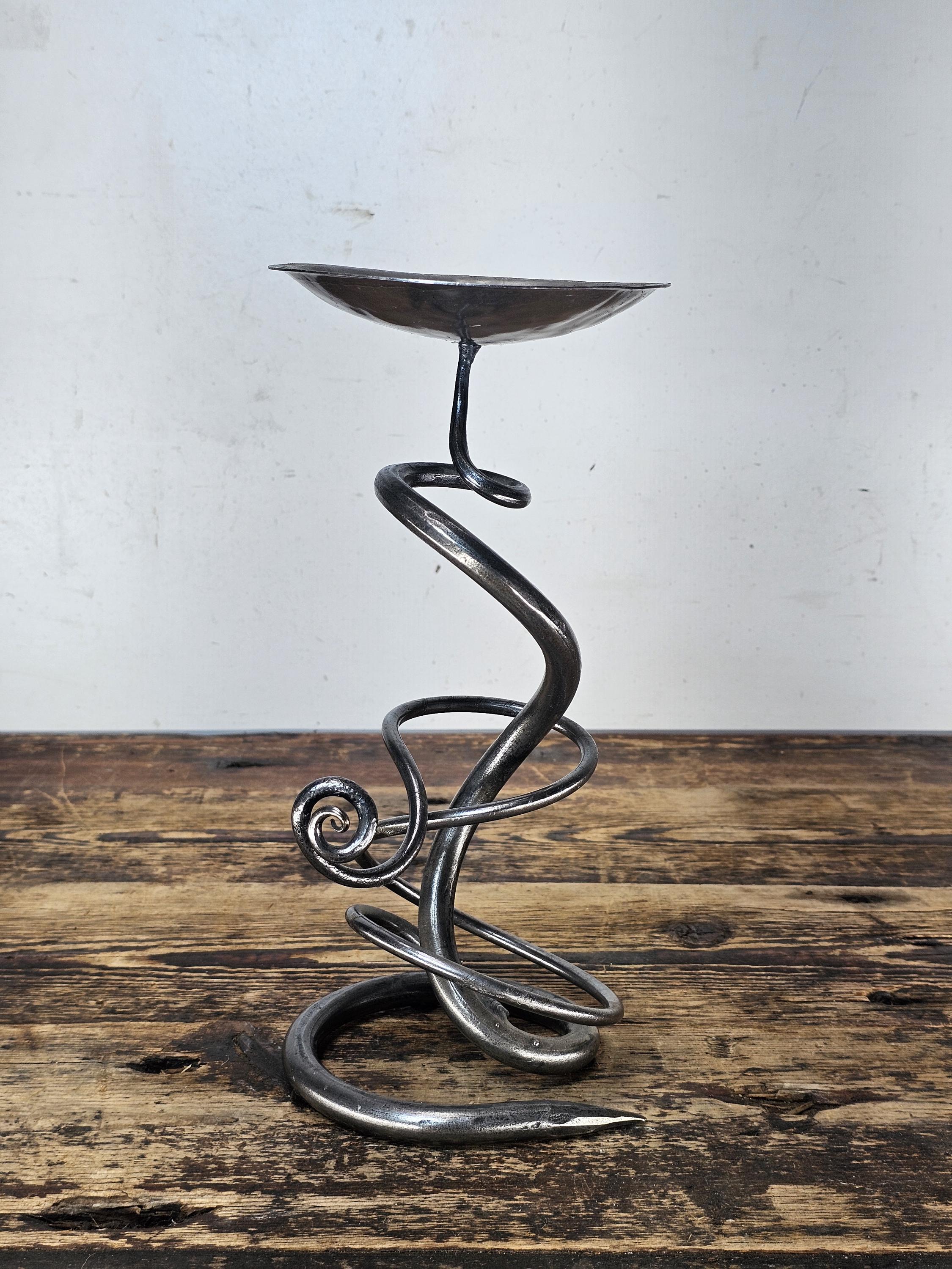 Belltrees Forge Single Tangle Handforged Candlestick From UK 11"H