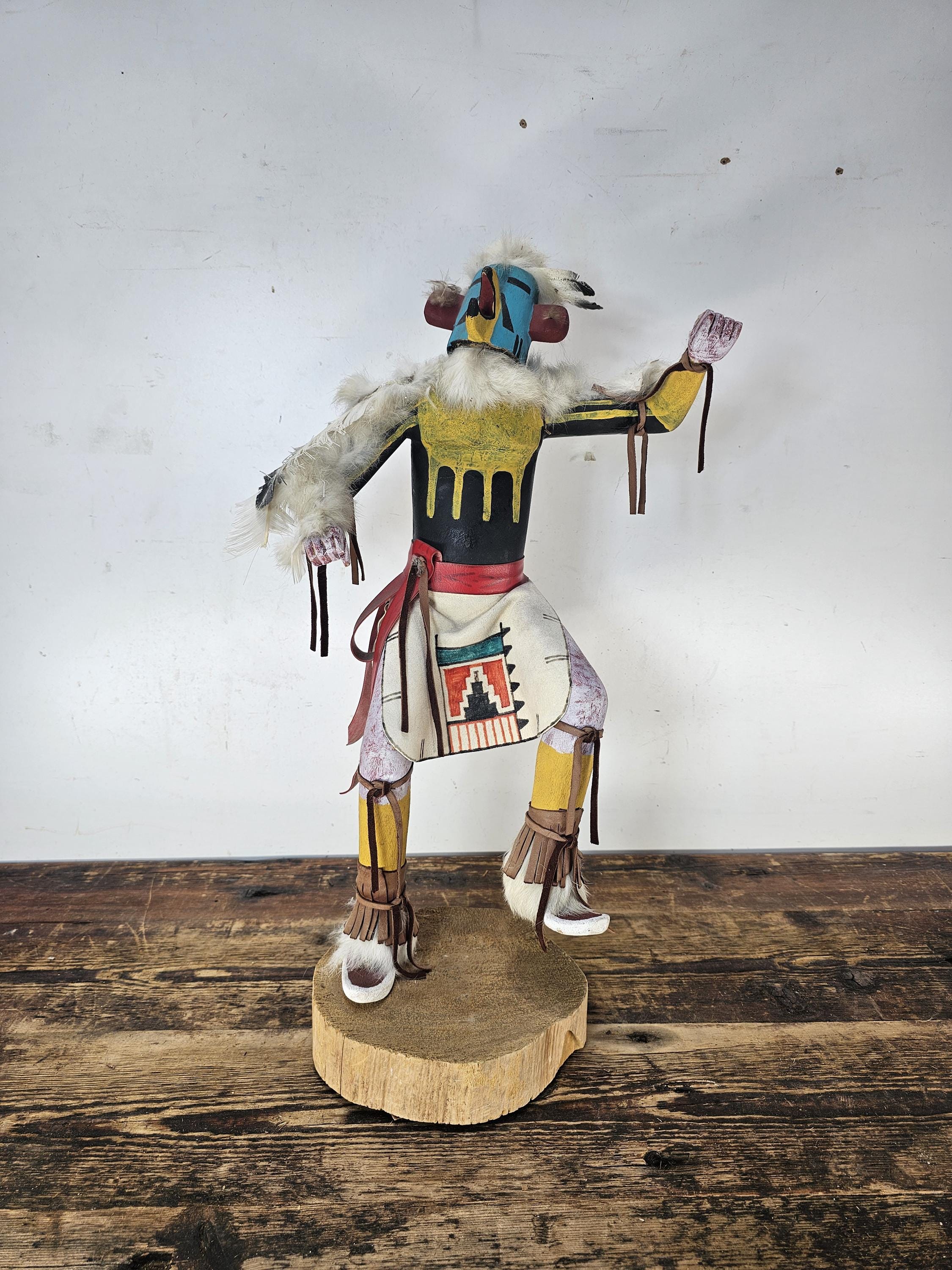 Hopi Eagle Dancer Kachina Doll (Partial Restoration Needed) 20"H