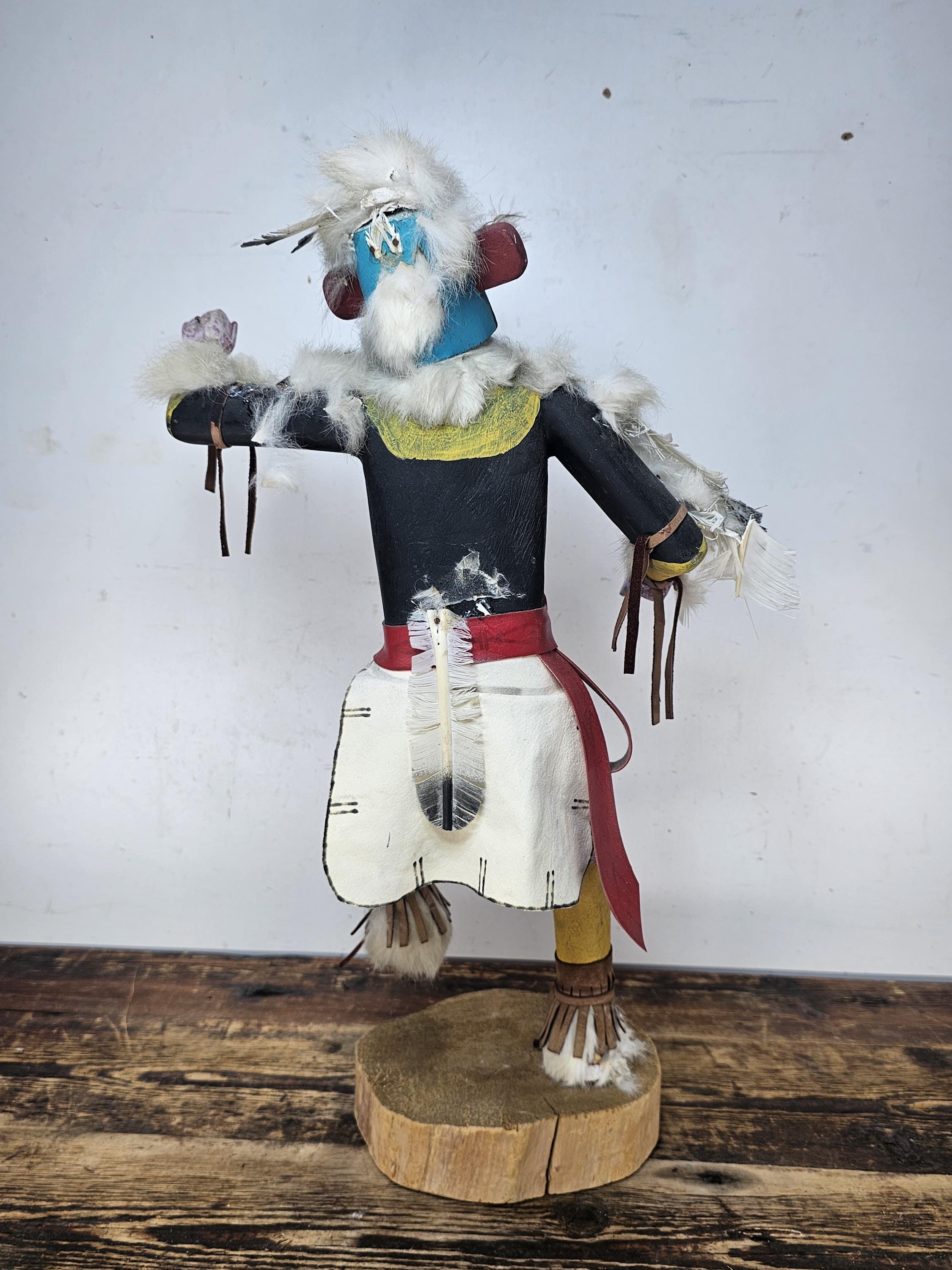 Hopi Eagle Dancer Kachina Doll (Partial Restoration Needed) 20"H