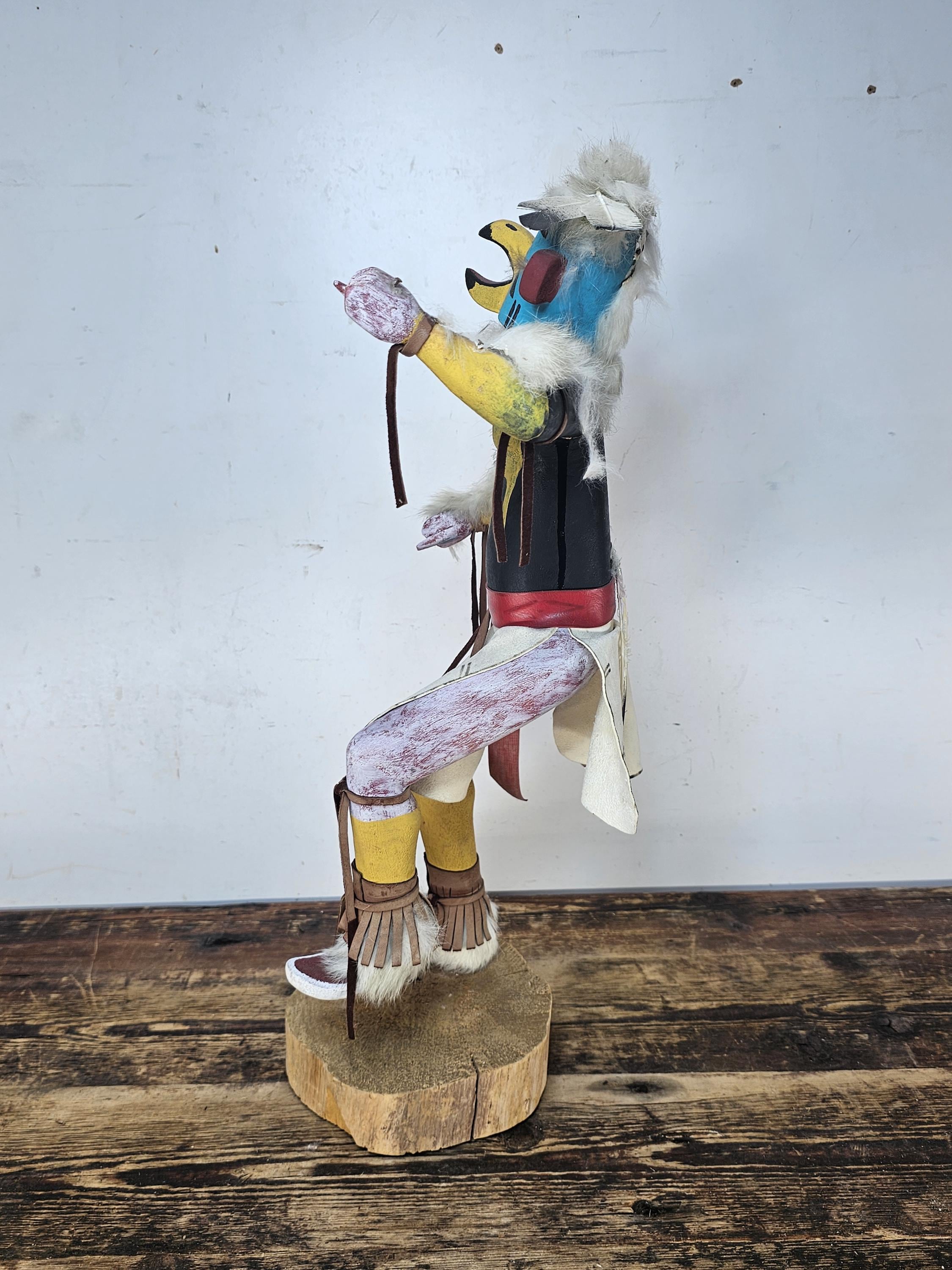 Hopi Eagle Dancer Kachina Doll (Partial Restoration Needed) 20"H