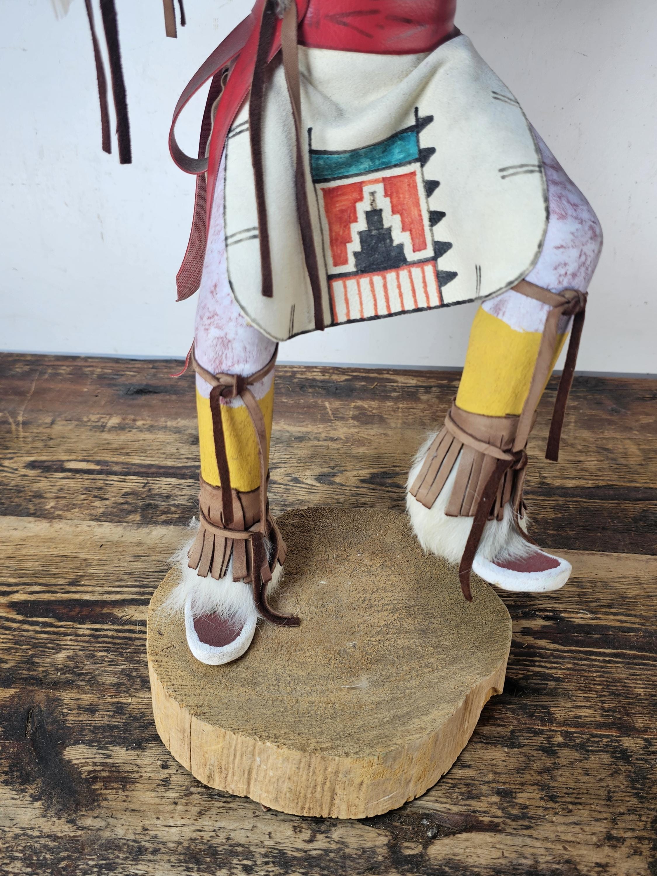 Hopi Eagle Dancer Kachina Doll (Partial Restoration Needed) 20"H