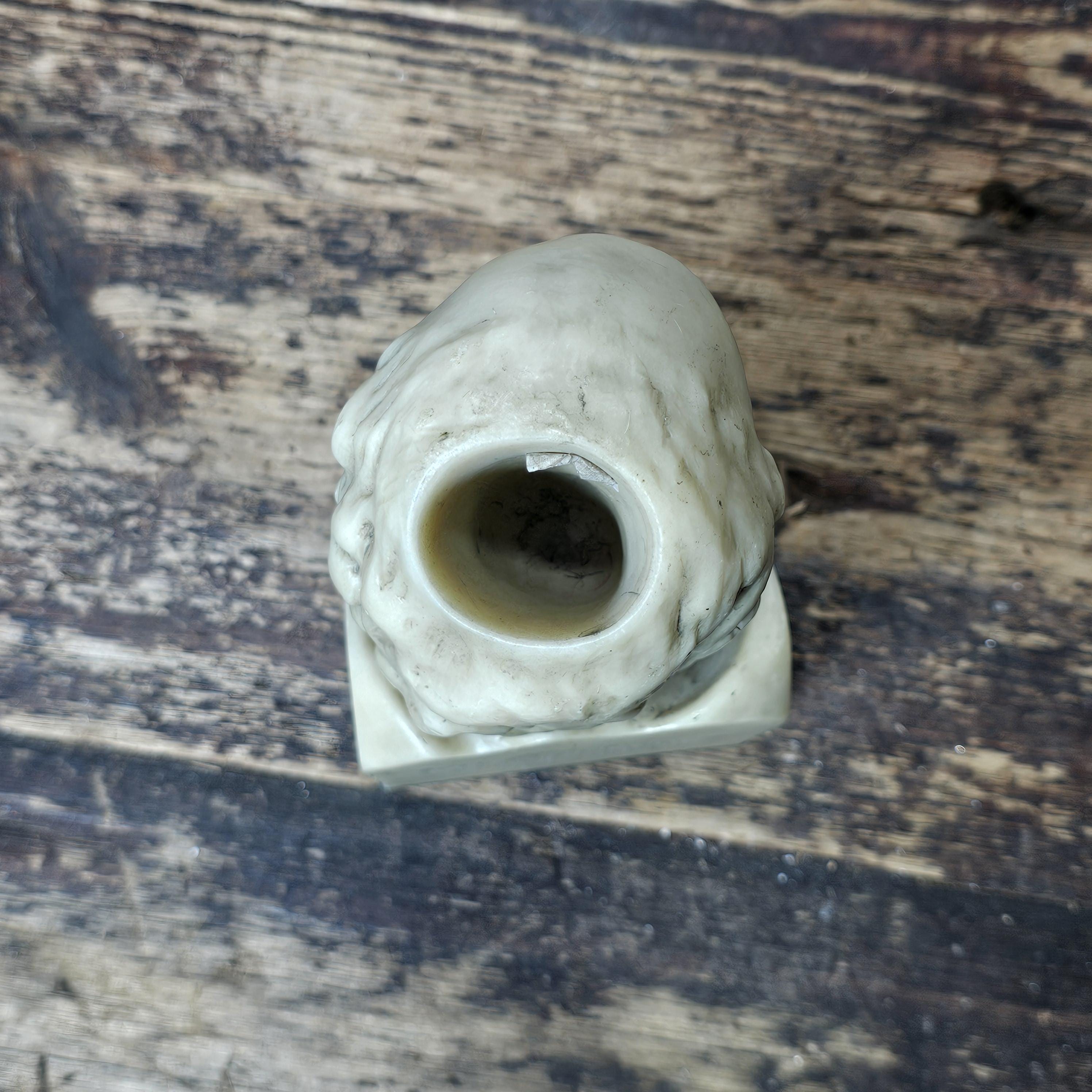 Decorative Solid Resin Shakespeare Bust / Pen Holder 7"H