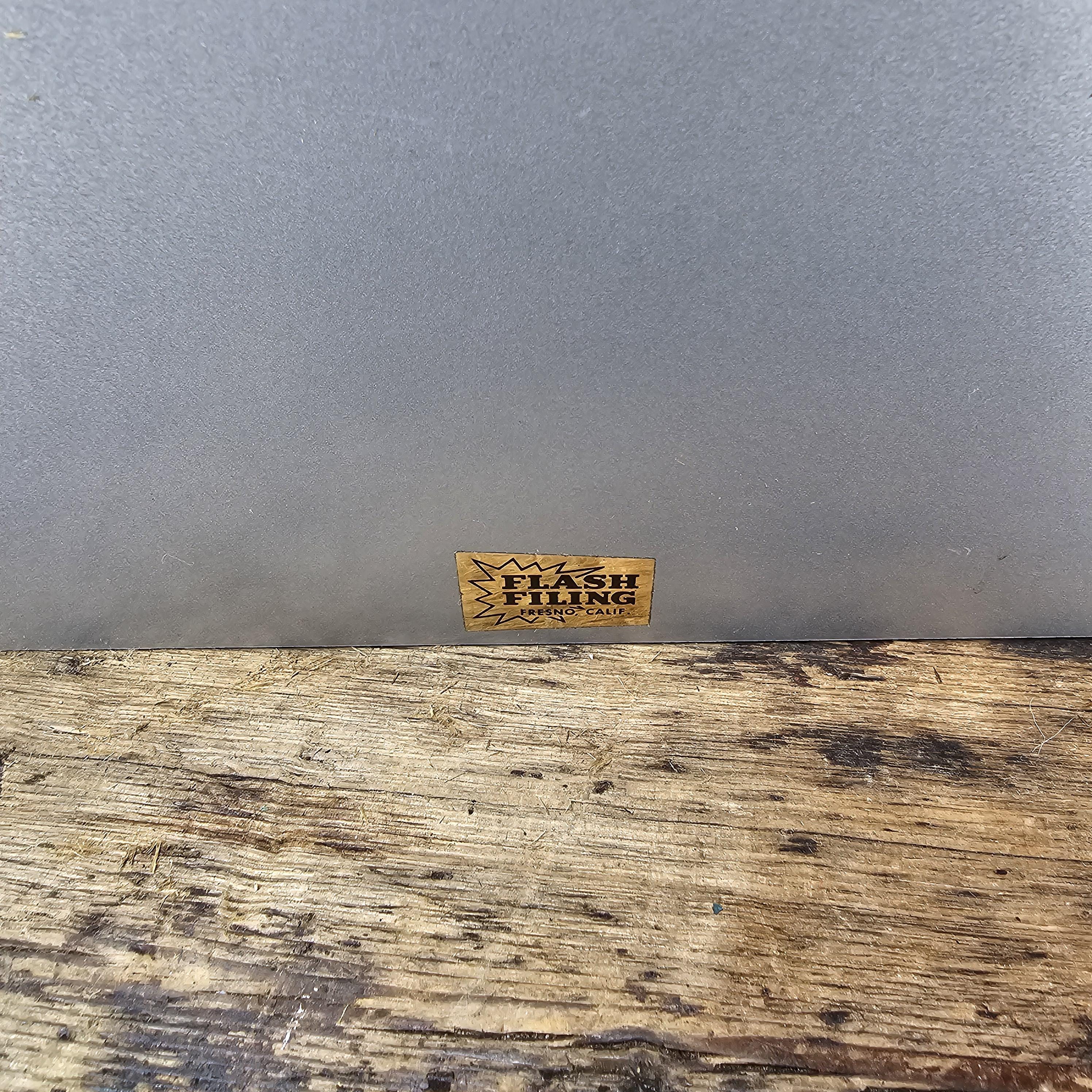 Vintage FLASH FILING 6 Compartment Desktop File Organizer