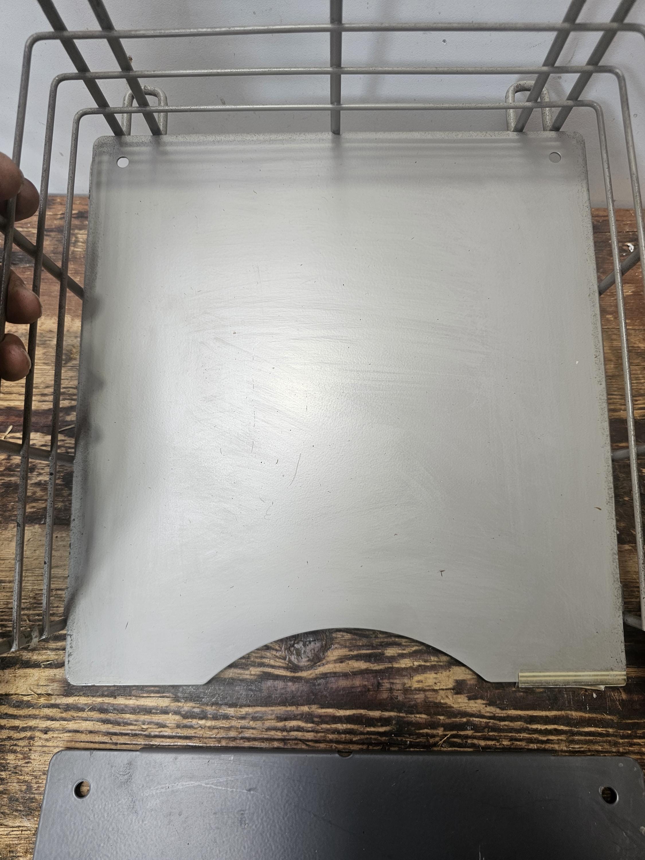 Vintage Steel Wire Stackable / Wall Mountable Storage Basket Organizer Set