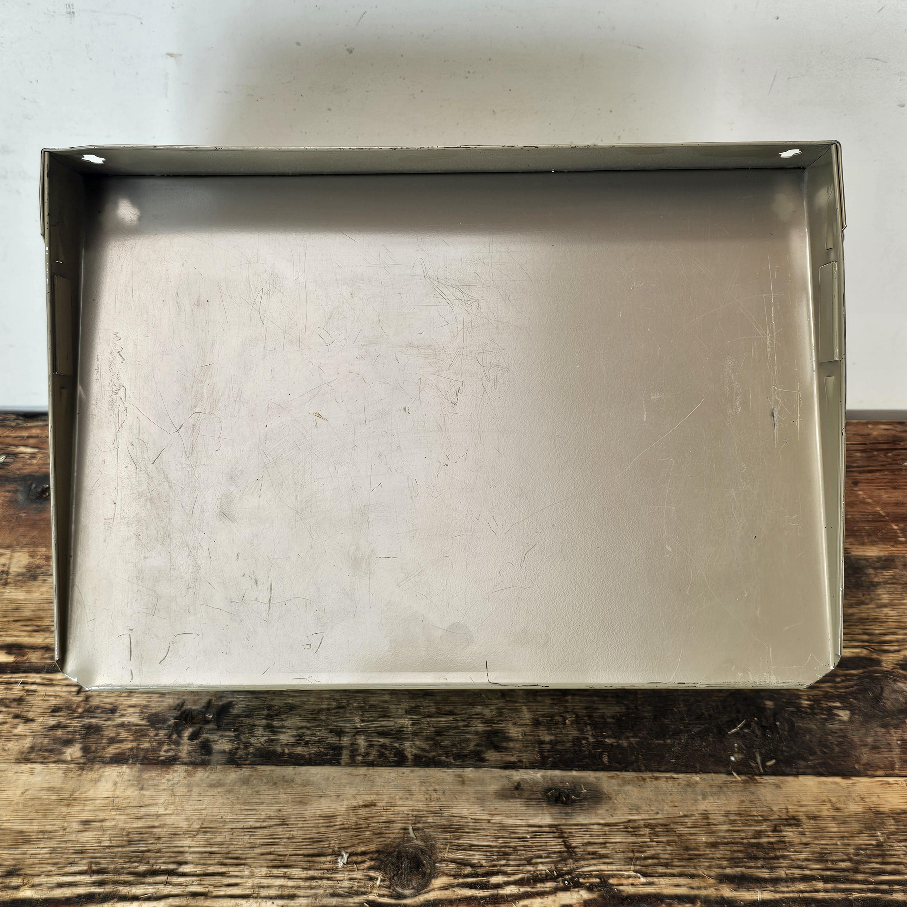 Vintage 3-Tier Wall-Mounted / Desktop Steel File Organizer