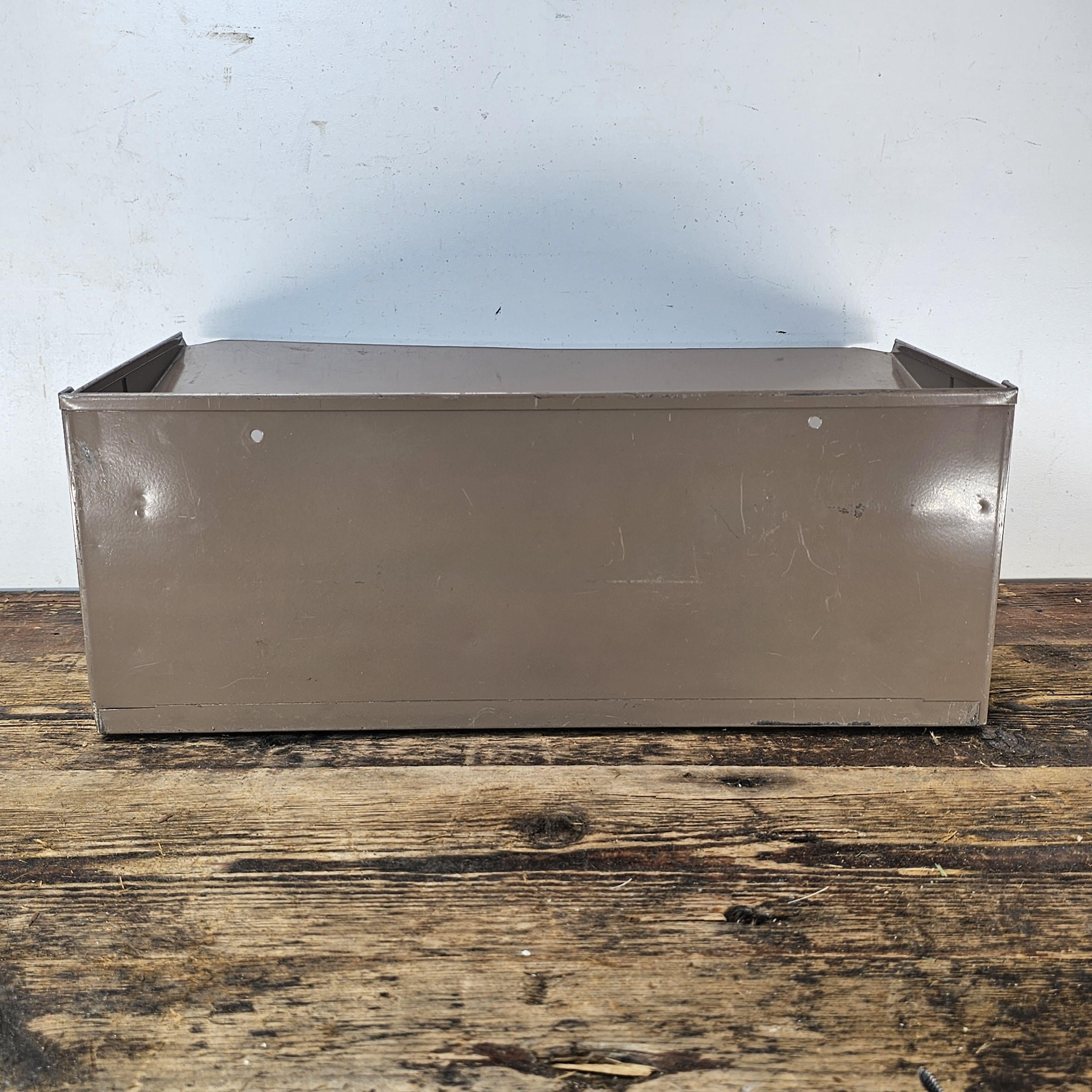 Vintage LIT-NING 3-Tier Wall-Mounted / Desktop Steel File Organizer