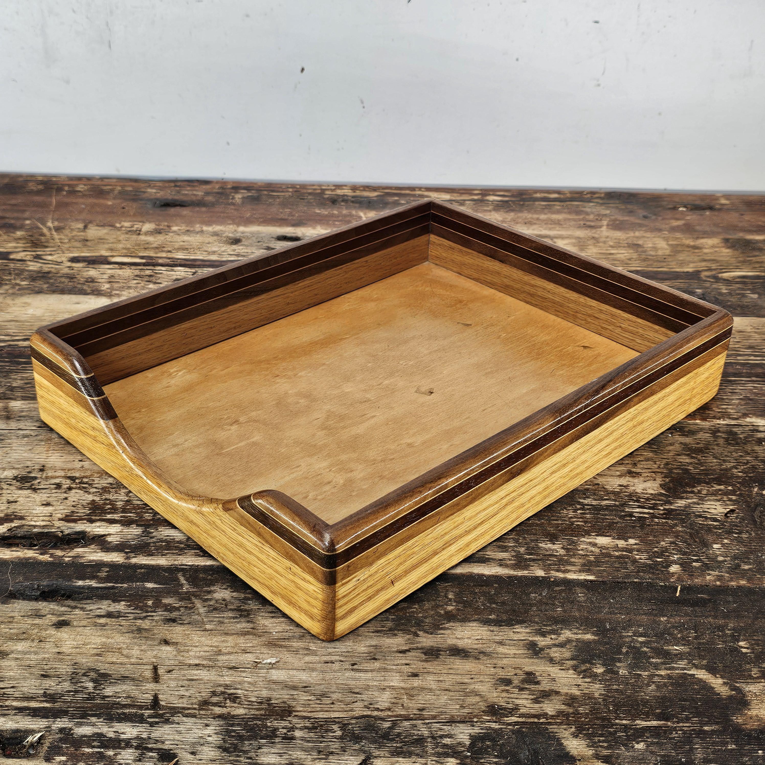Nordic Style Vintage Wooden Document Tray