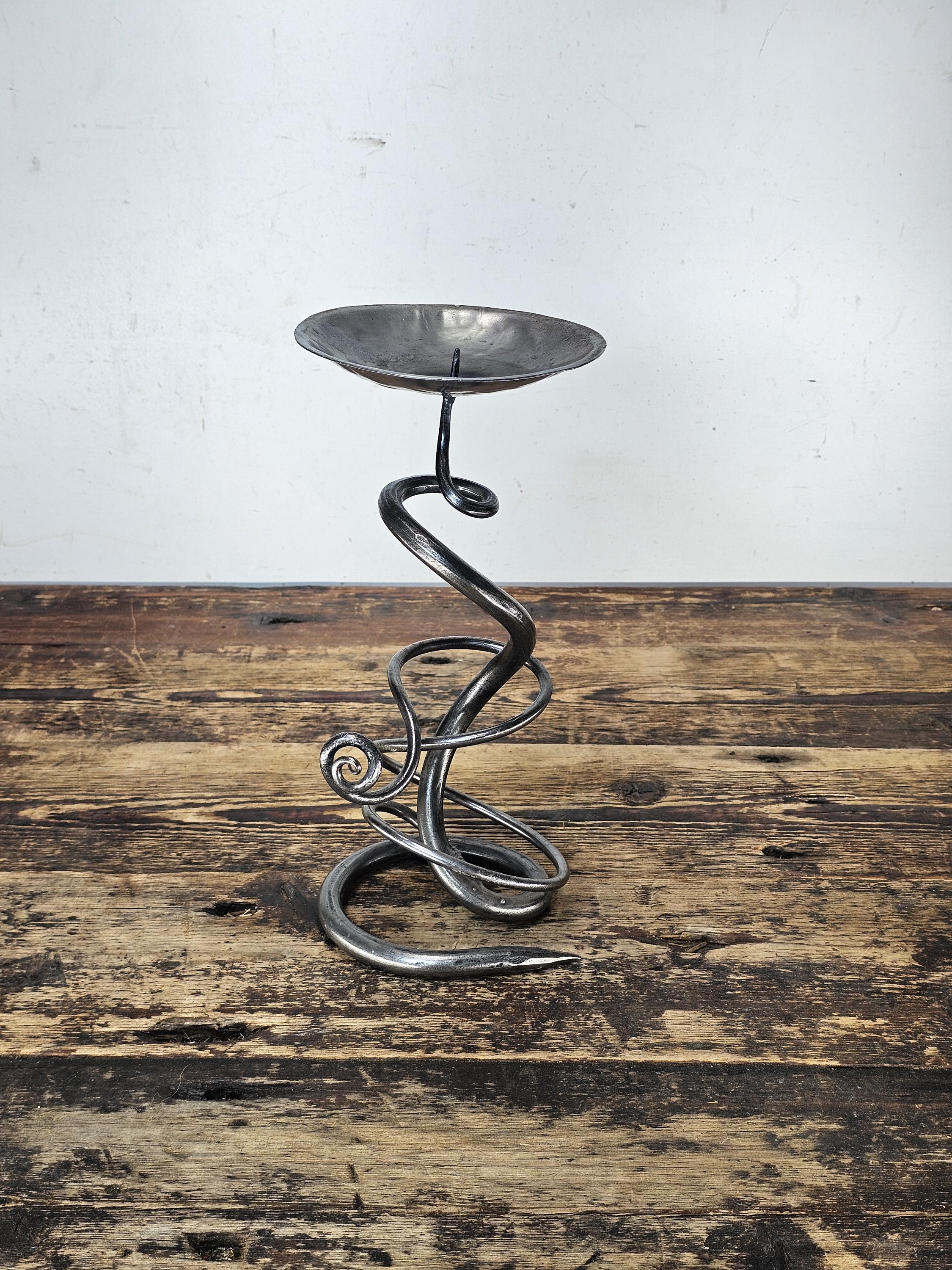 Belltrees Forge Single Tangle Handforged Candlestick From UK 11"H