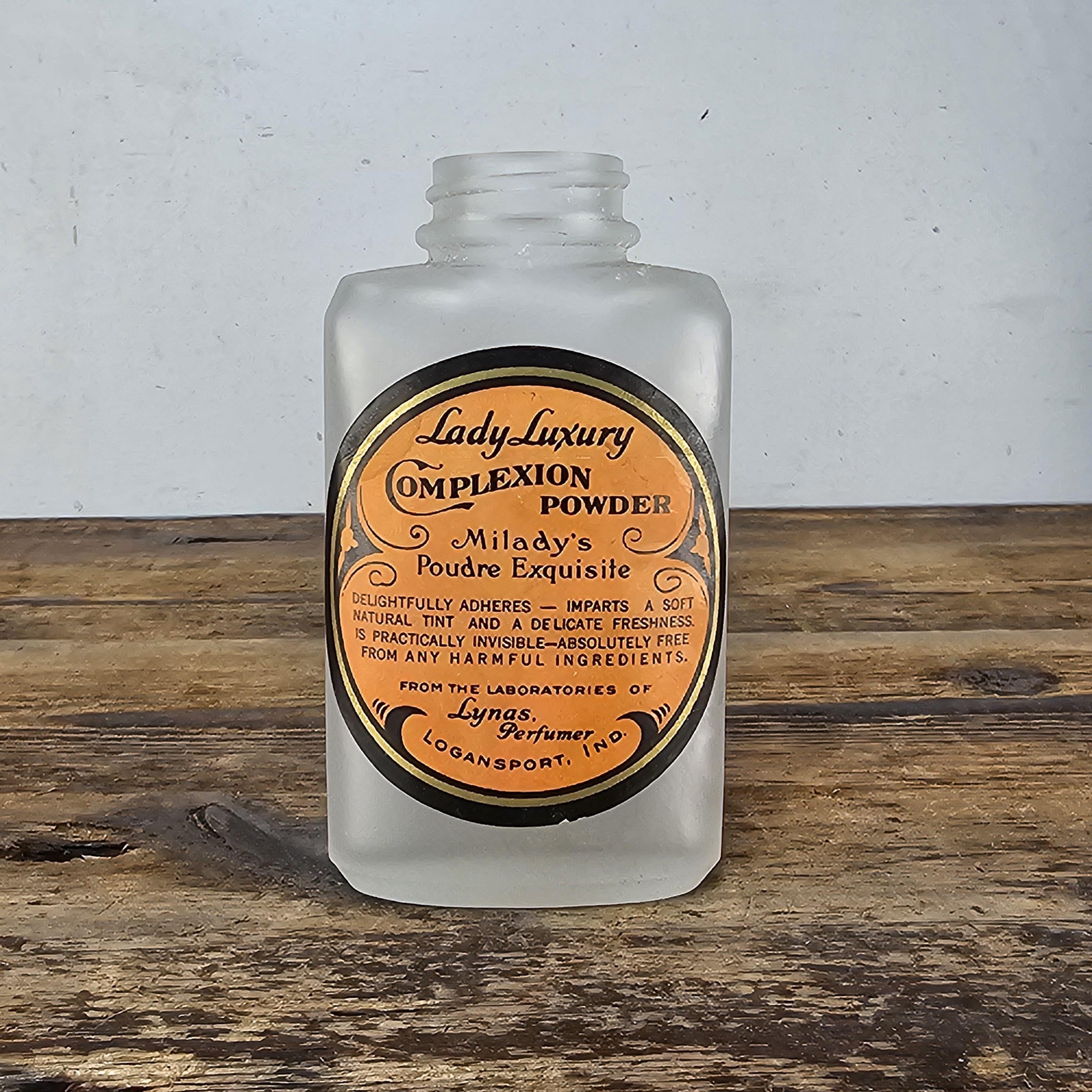 Rare Antique Lady Luxury Complexion/Toilet Powder Bottle