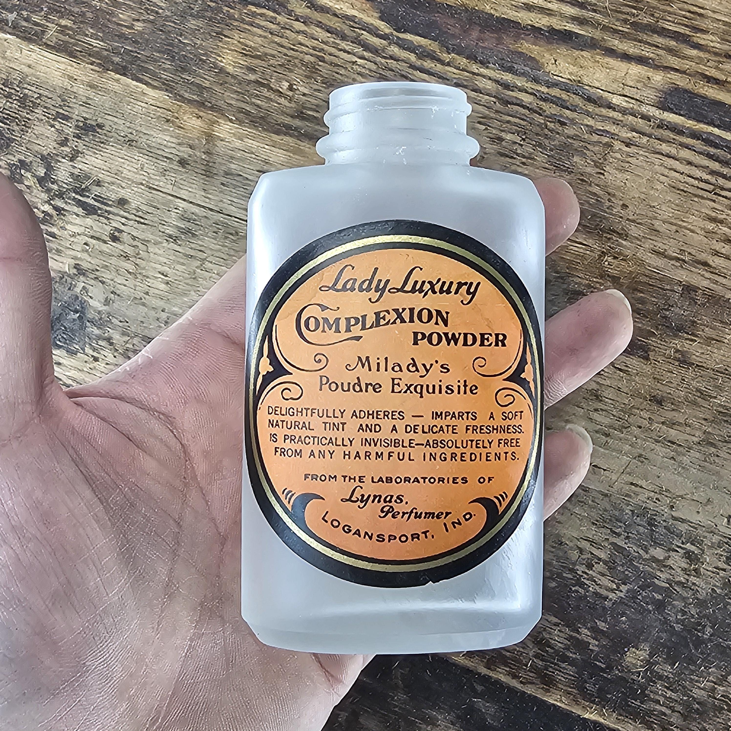 Rare Antique Lady Luxury Complexion/Toilet Powder Bottle