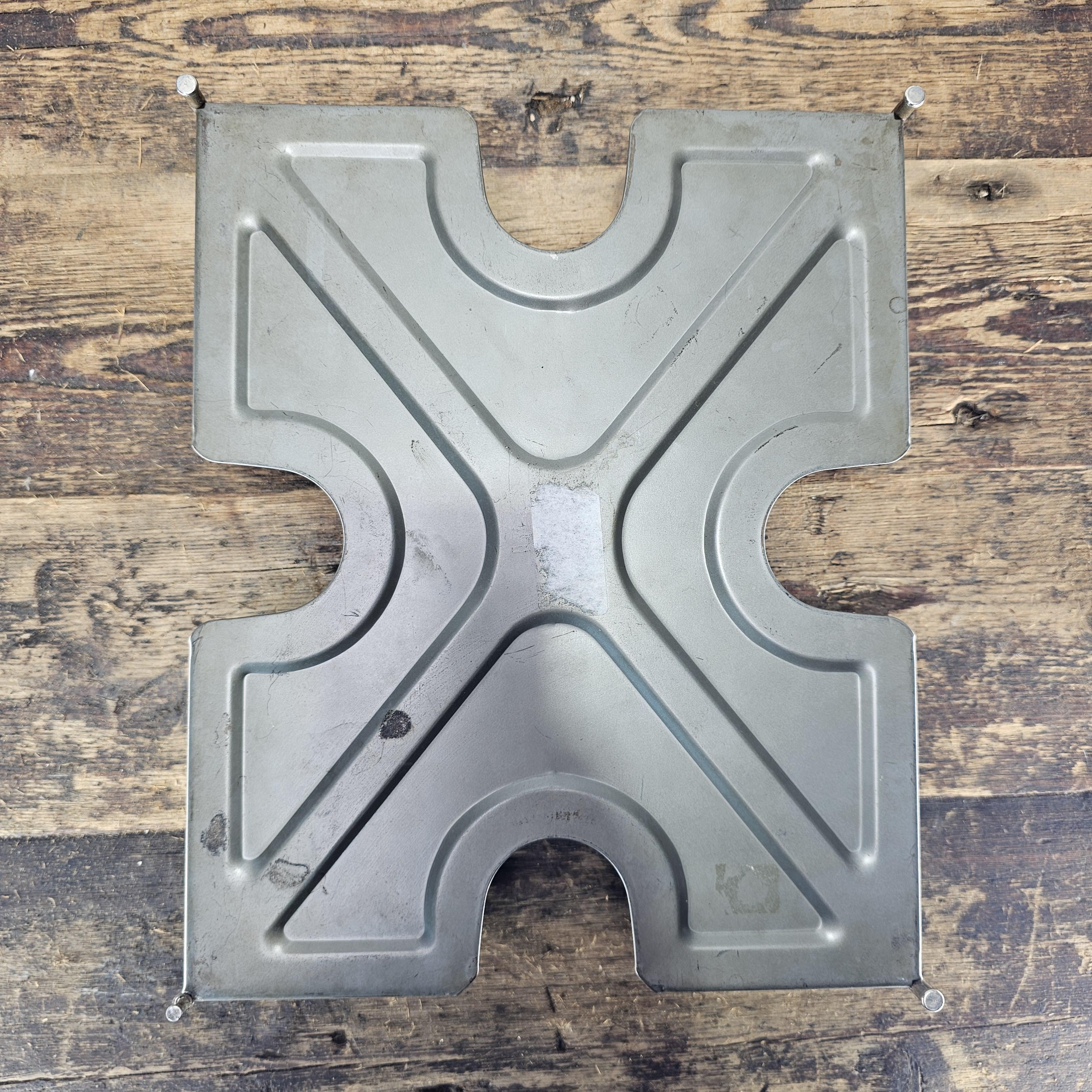 Vintage Y and E Metal Desk Tray Organizer