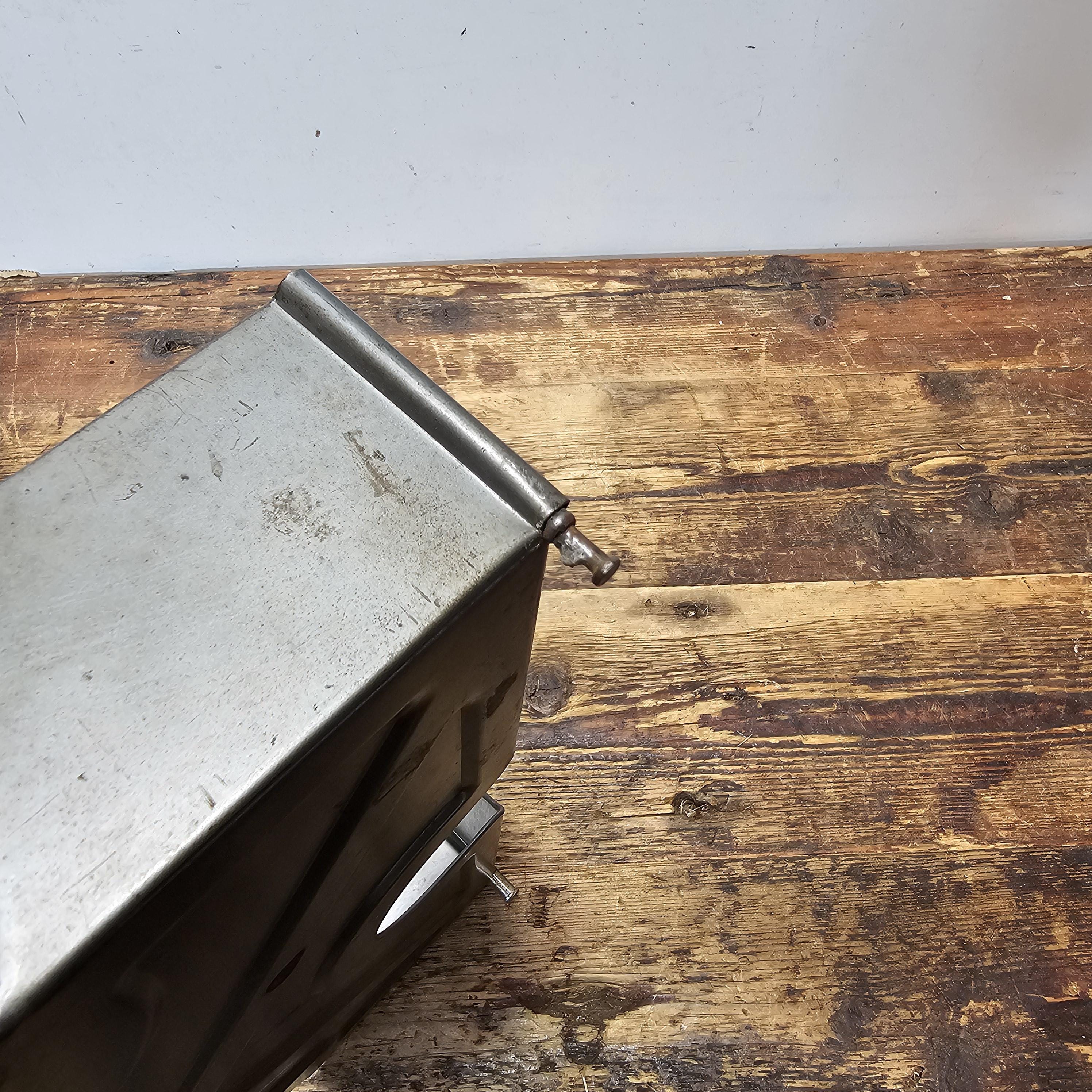 Vintage Y and E Metal Desk Tray Organizer