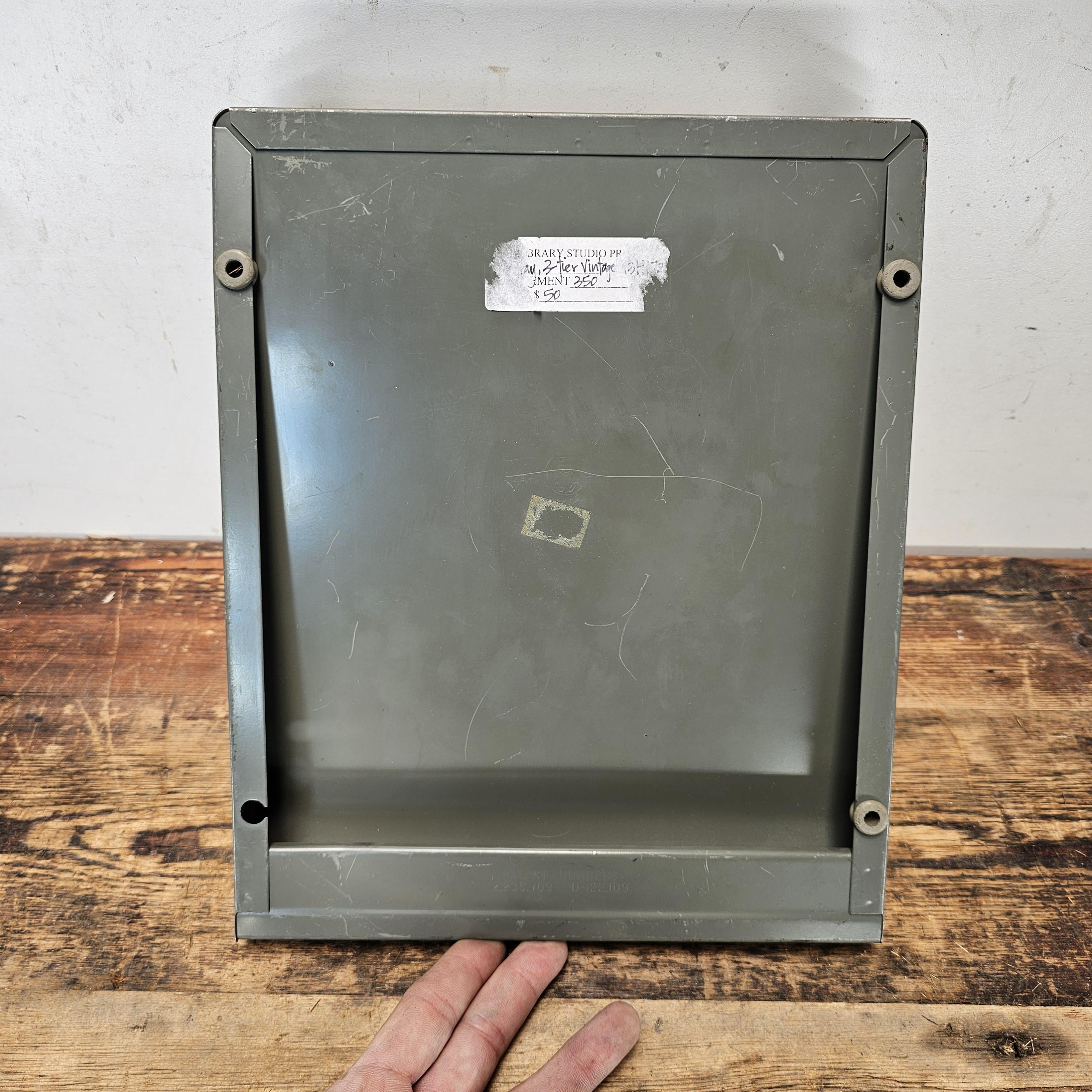 Vintage Globe-Wernicke Metal Paper Tray File Organizer