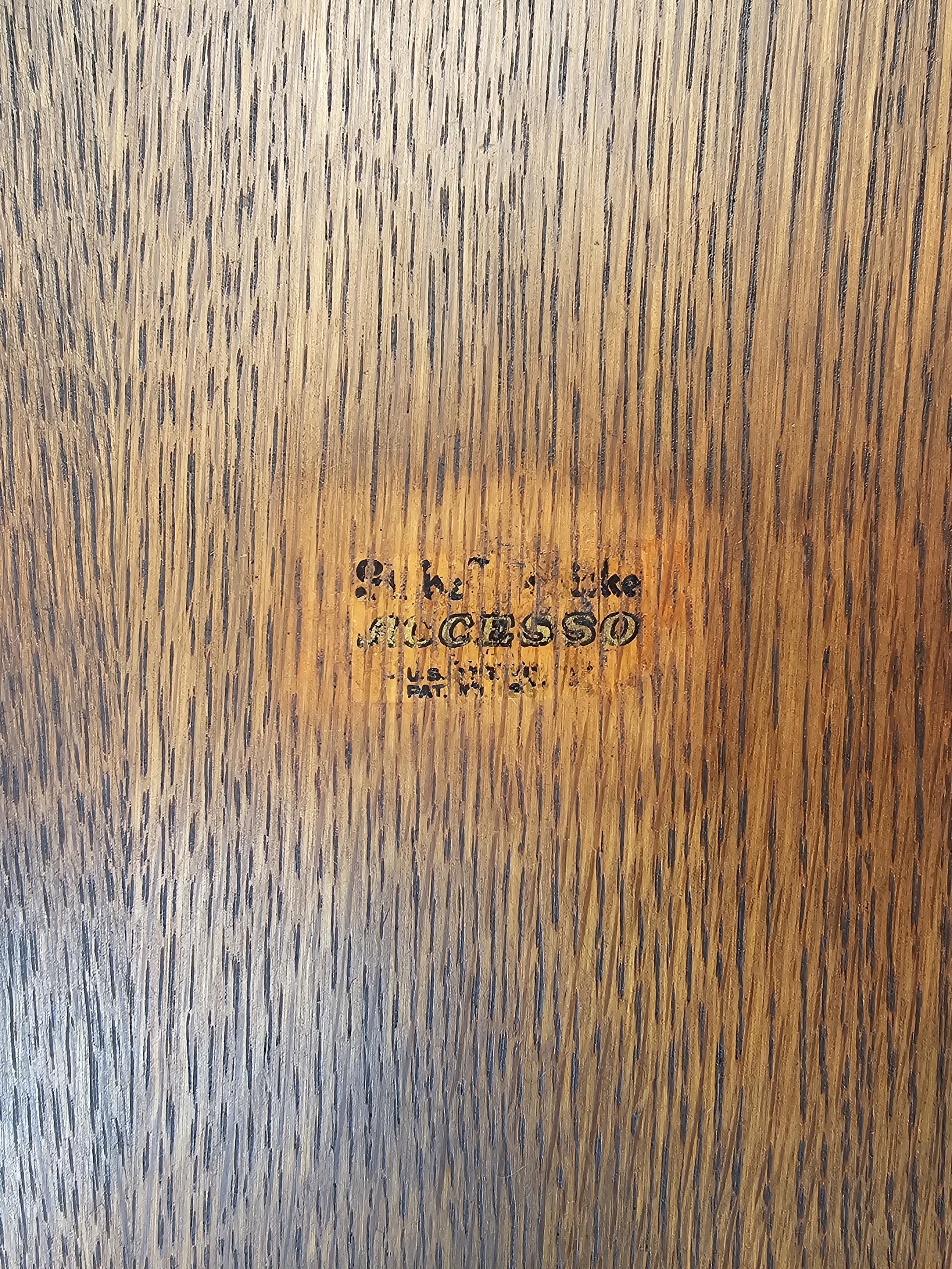 Rare 1920s Globe-Wernicke Wooden Desk Organizer / Letter Tray