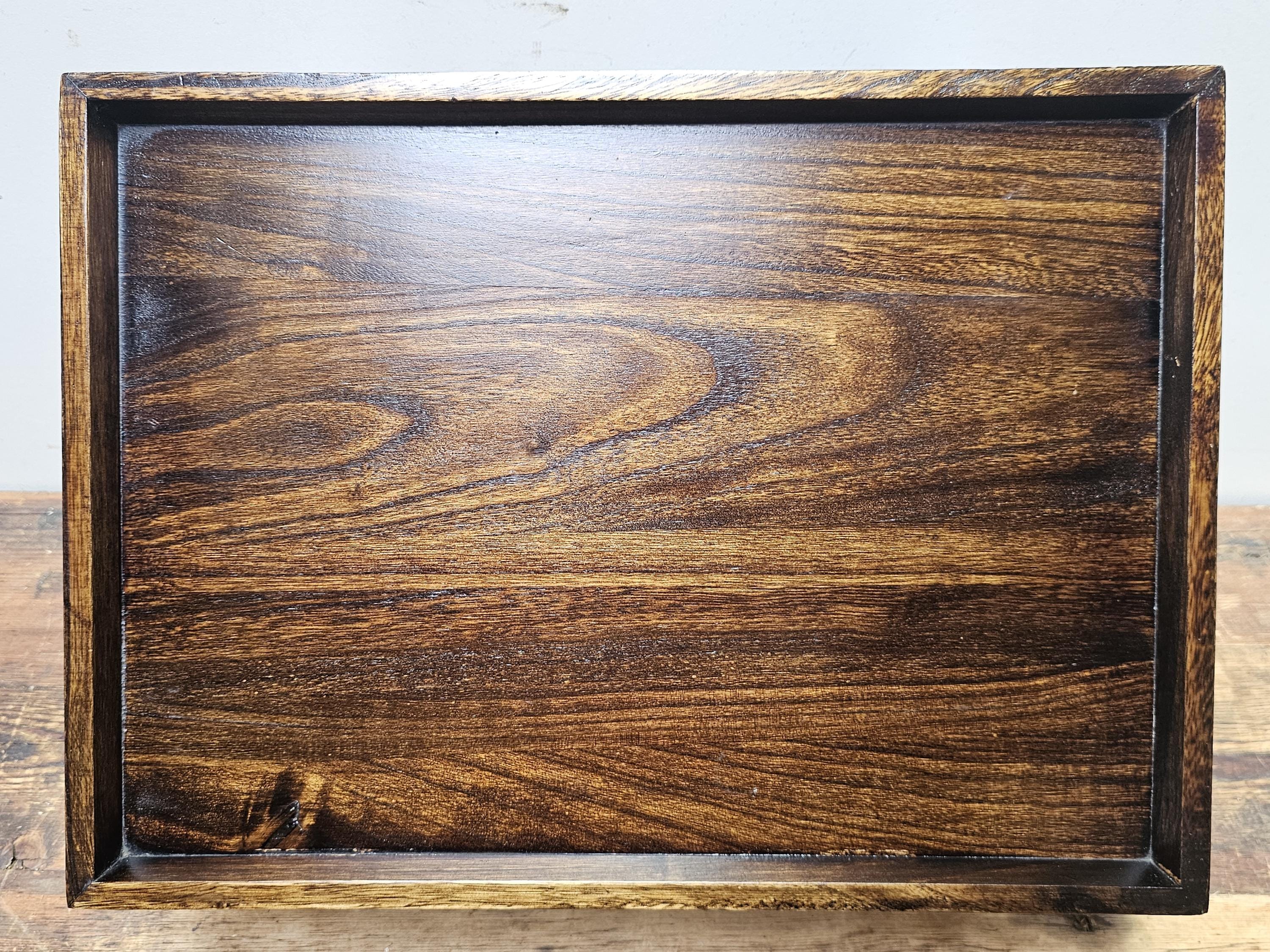 Vintage Japanese Hinoki Wooden Zen Table 13"W × 11.75"D × 4.25"H (3.9 lbs)