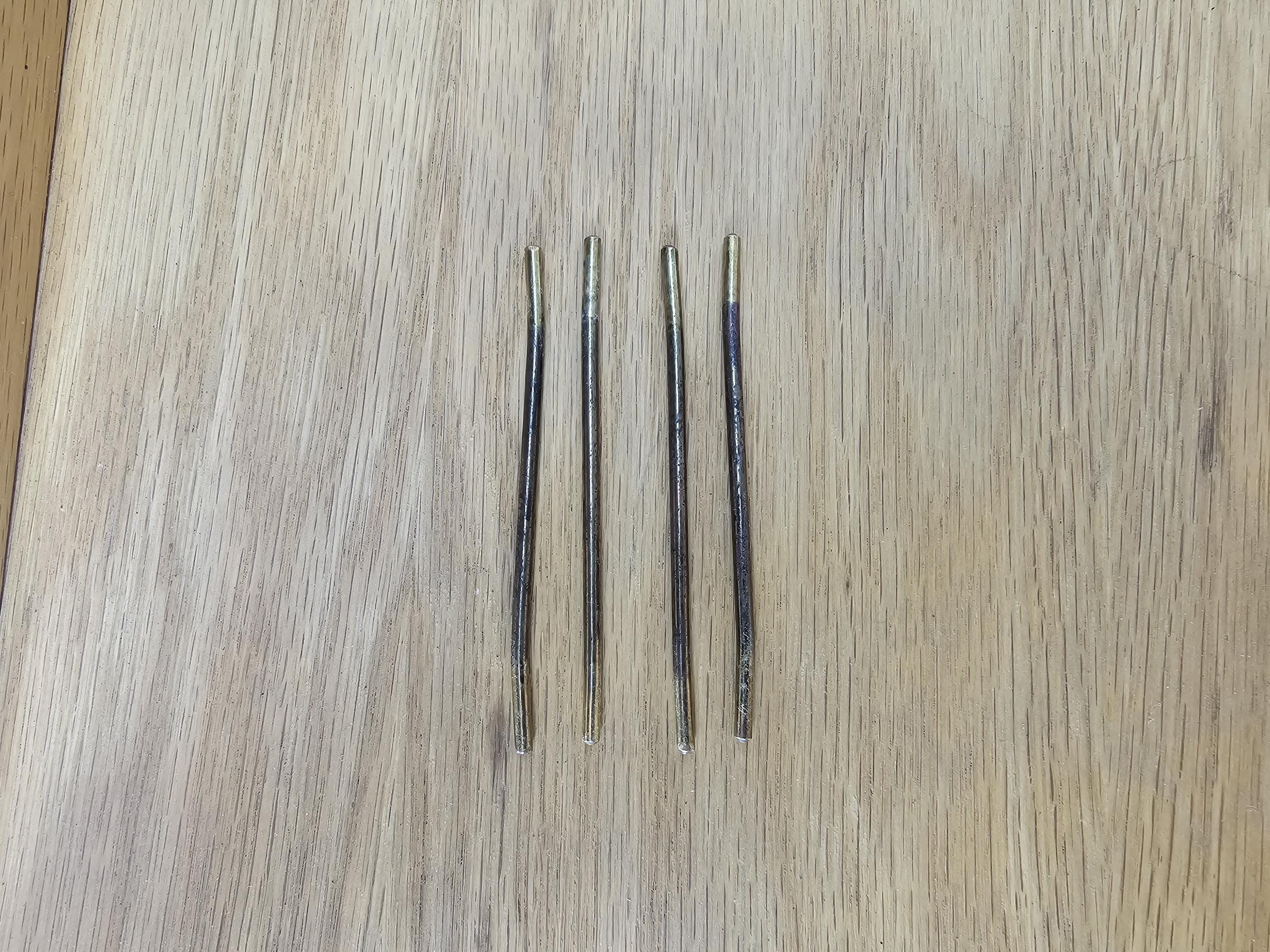 Carver Wood Products Solid Oak 2-Tier Desk Tray Set Mid-Century Modern