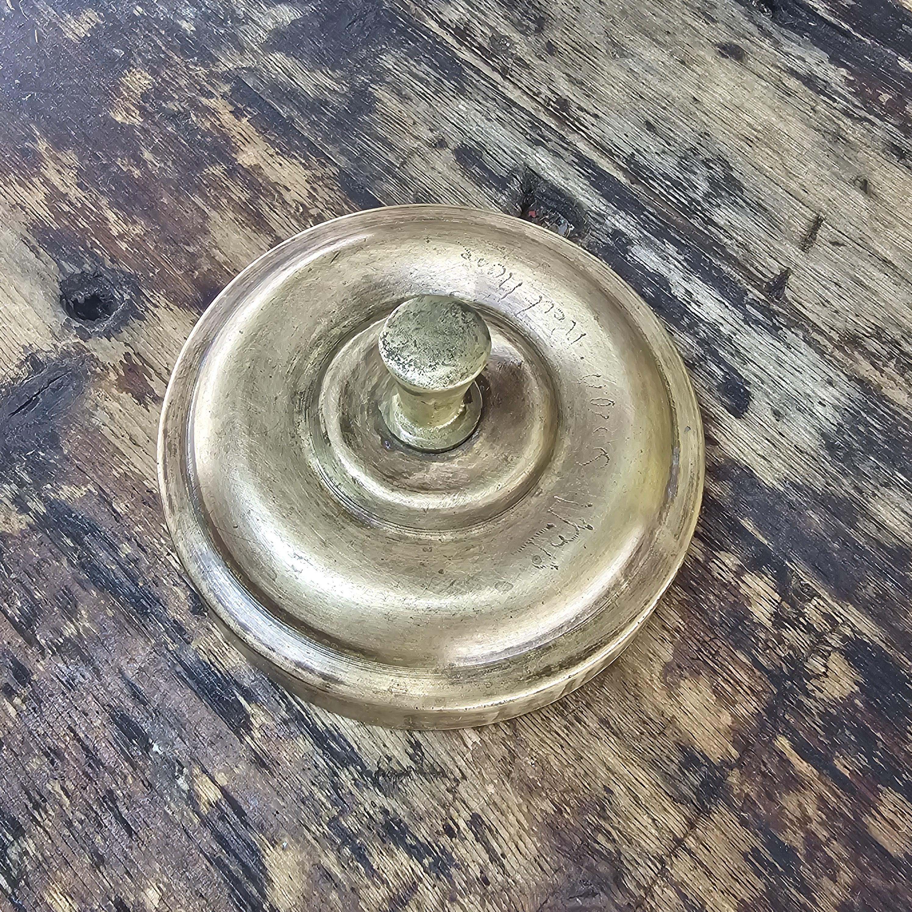 Vintage Traditional Indian Brass Milk Oil Pot 1.3 Gal