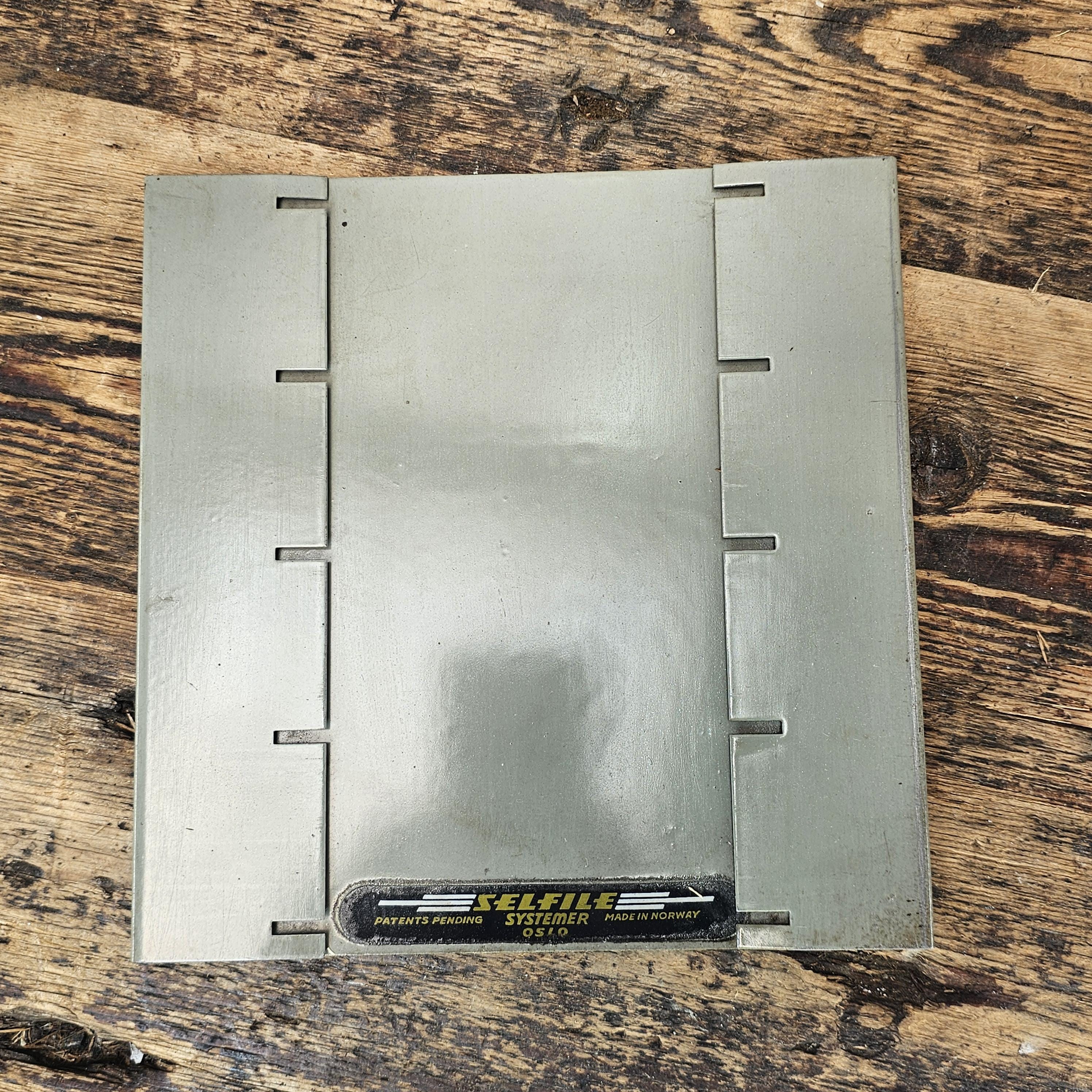 Vintage Norwegian-Made Paper Filing System by SELFILE Systemer