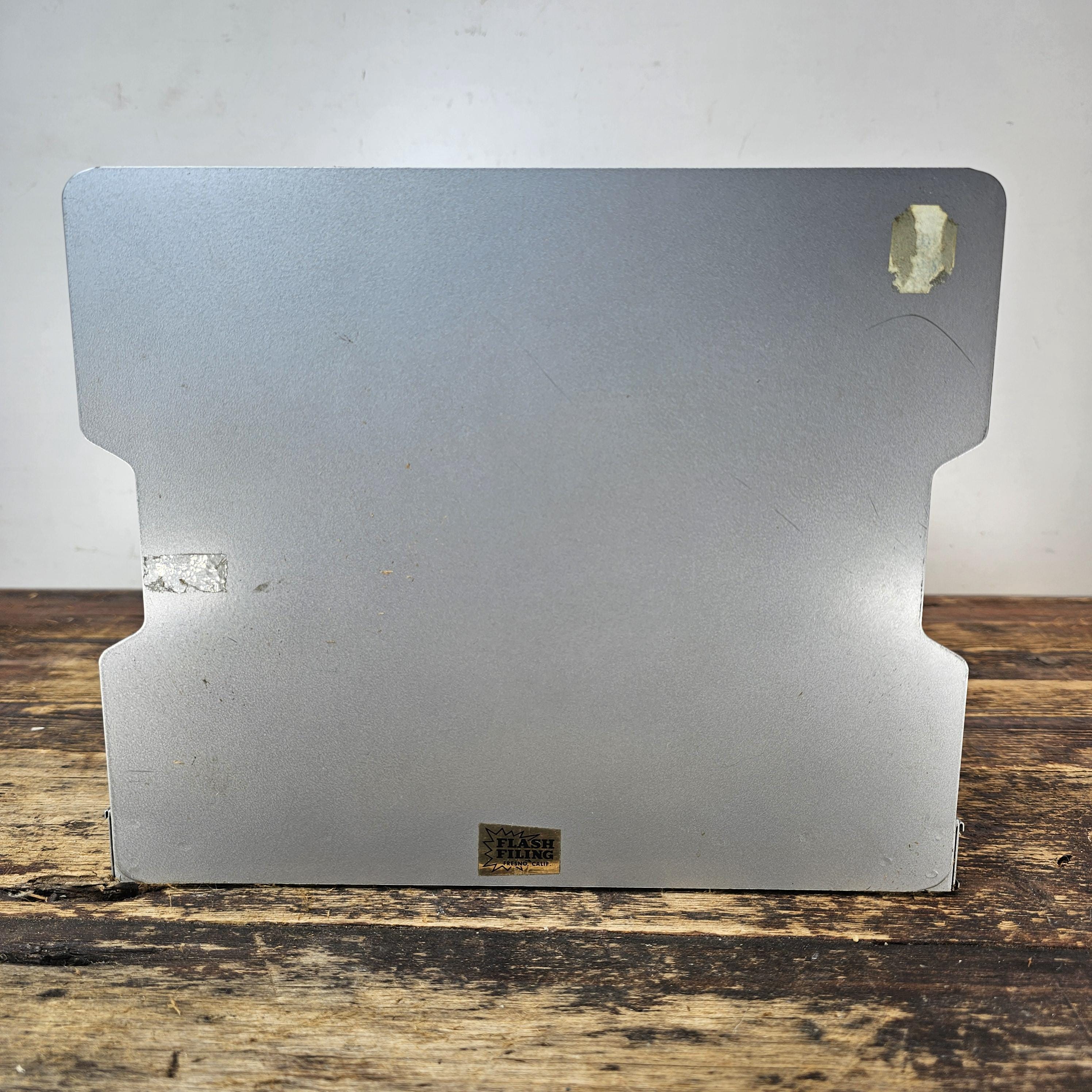 Vintage FLASH FILING 6 Compartment Desktop File Organizer