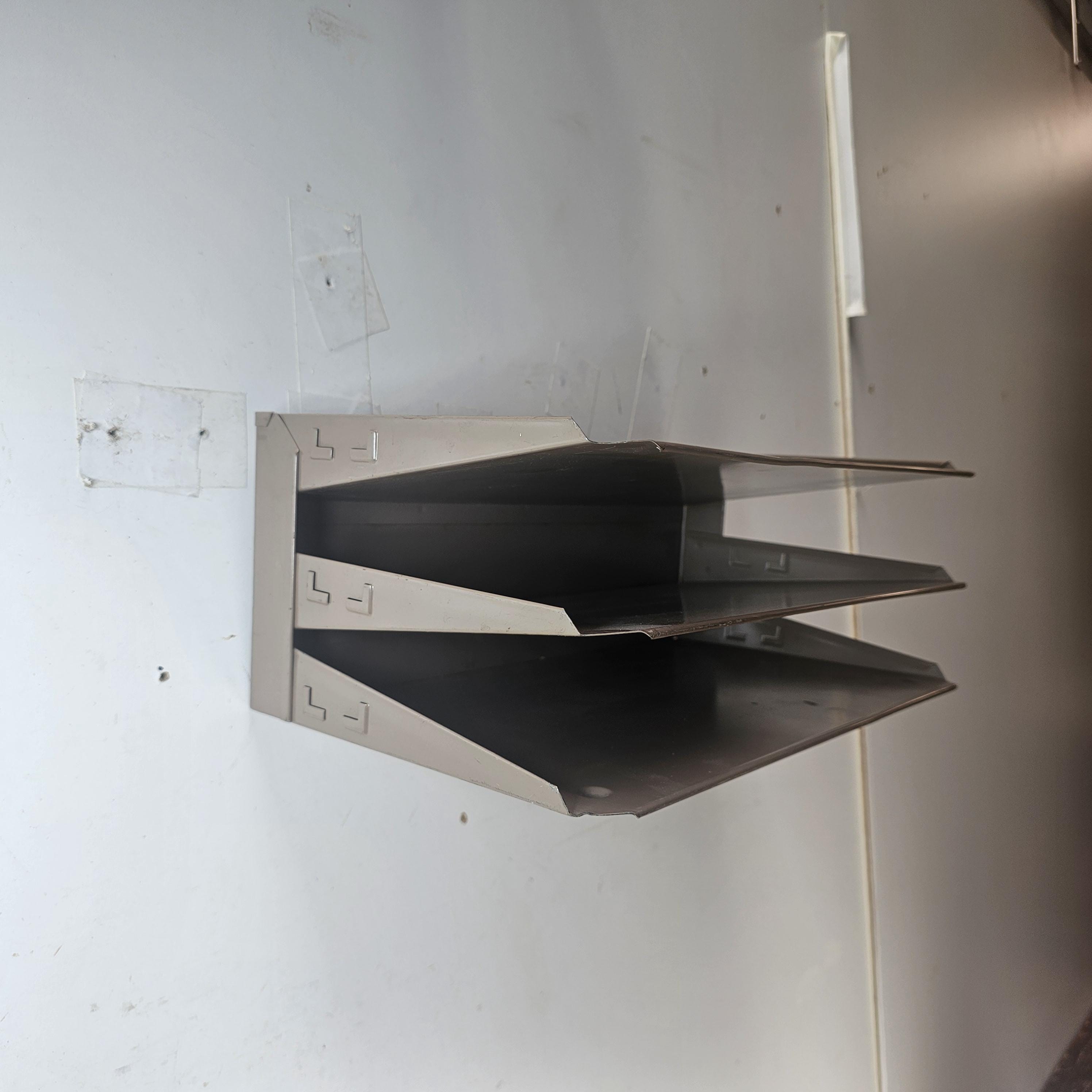 Vintage 3-Tier Wall-Mounted / Desktop Steel File Organizer