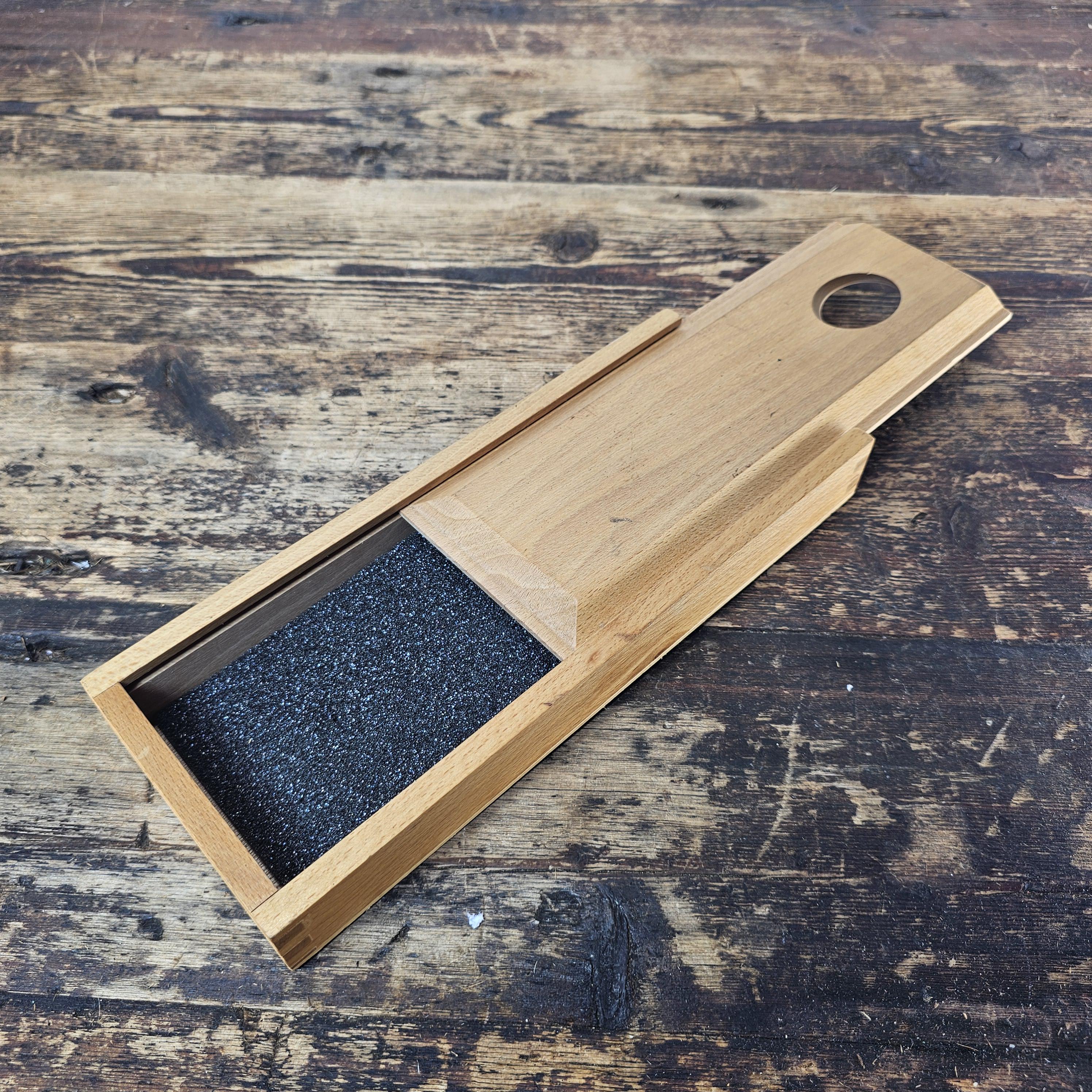 Vintage Wooden Sliding Box / Pencil Case with Magnetic Closure