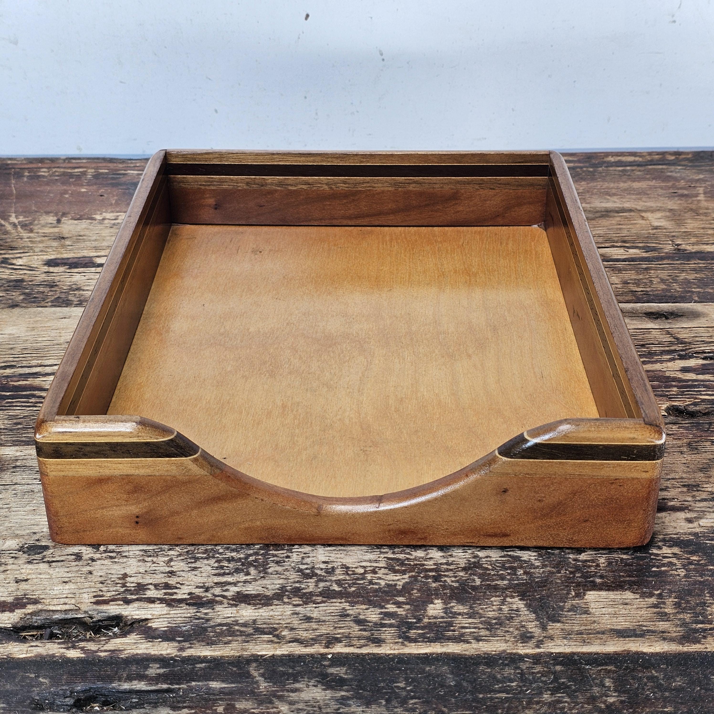 Nordic Style Vintage Wooden Document Tray