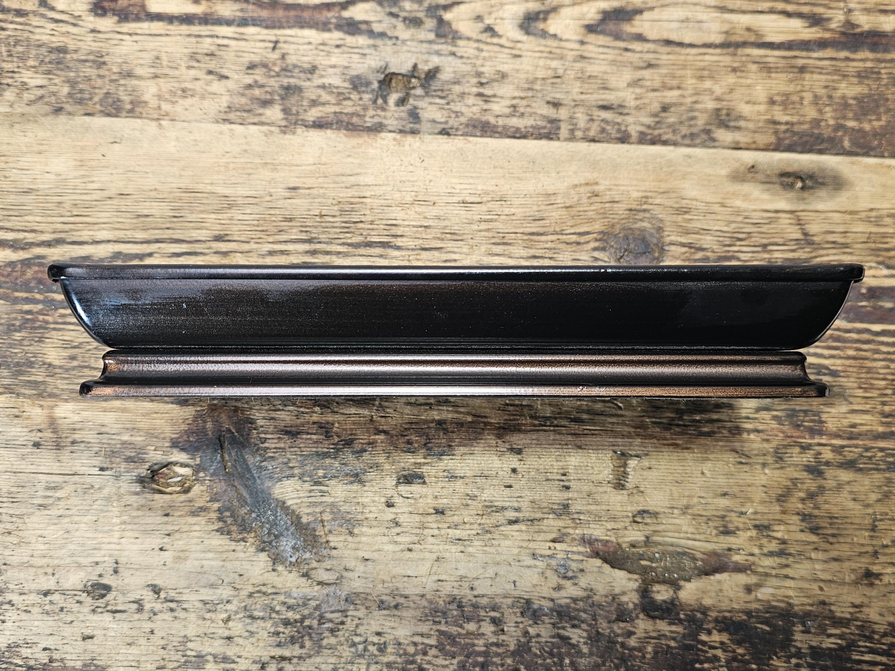 Black Metal Desk Tray 10"L × 5"W × 1.5"H (1.2 lb.)