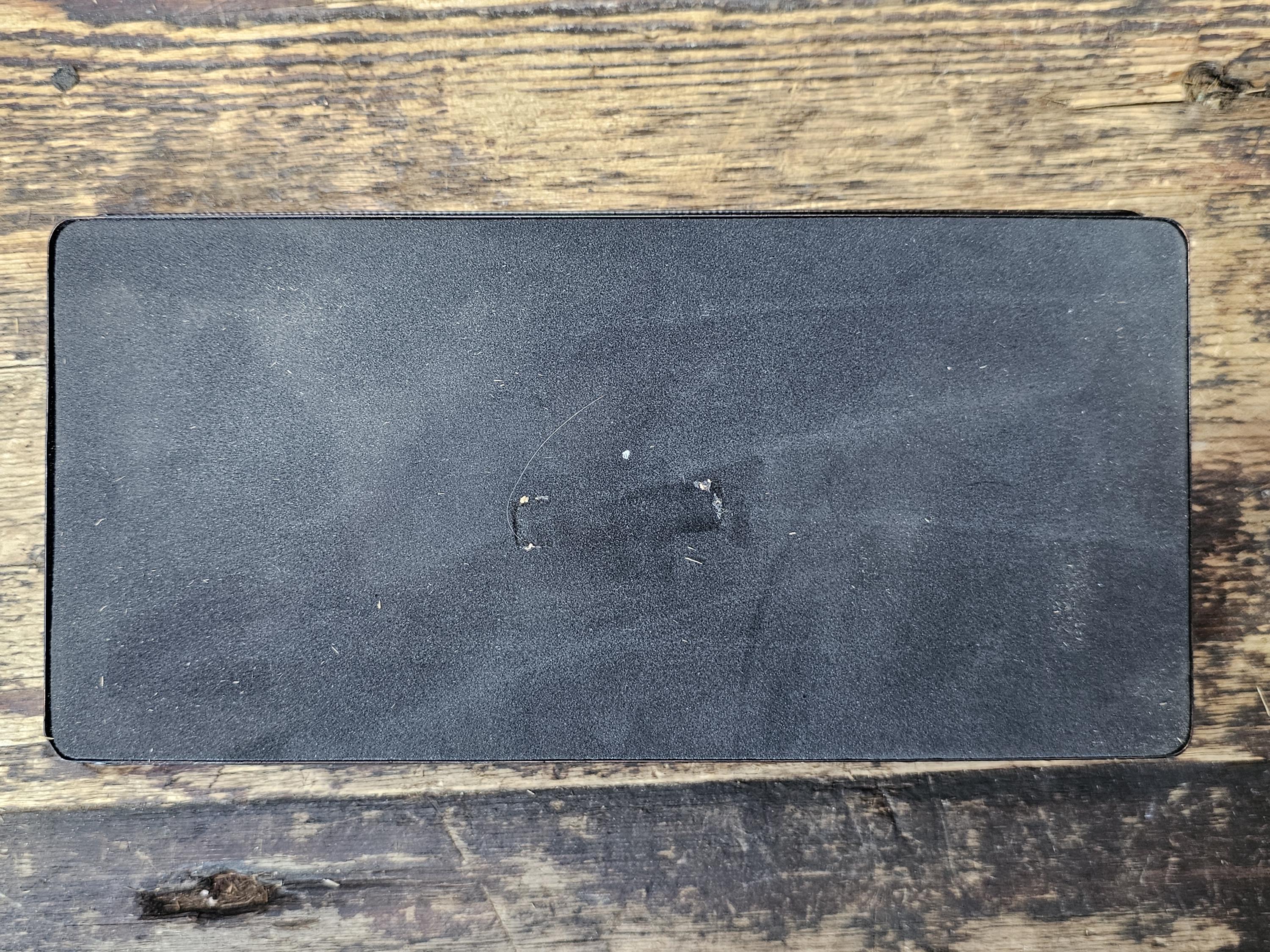 Black Metal Desk Tray 10"L × 5"W × 1.5"H (1.2 lb.)
