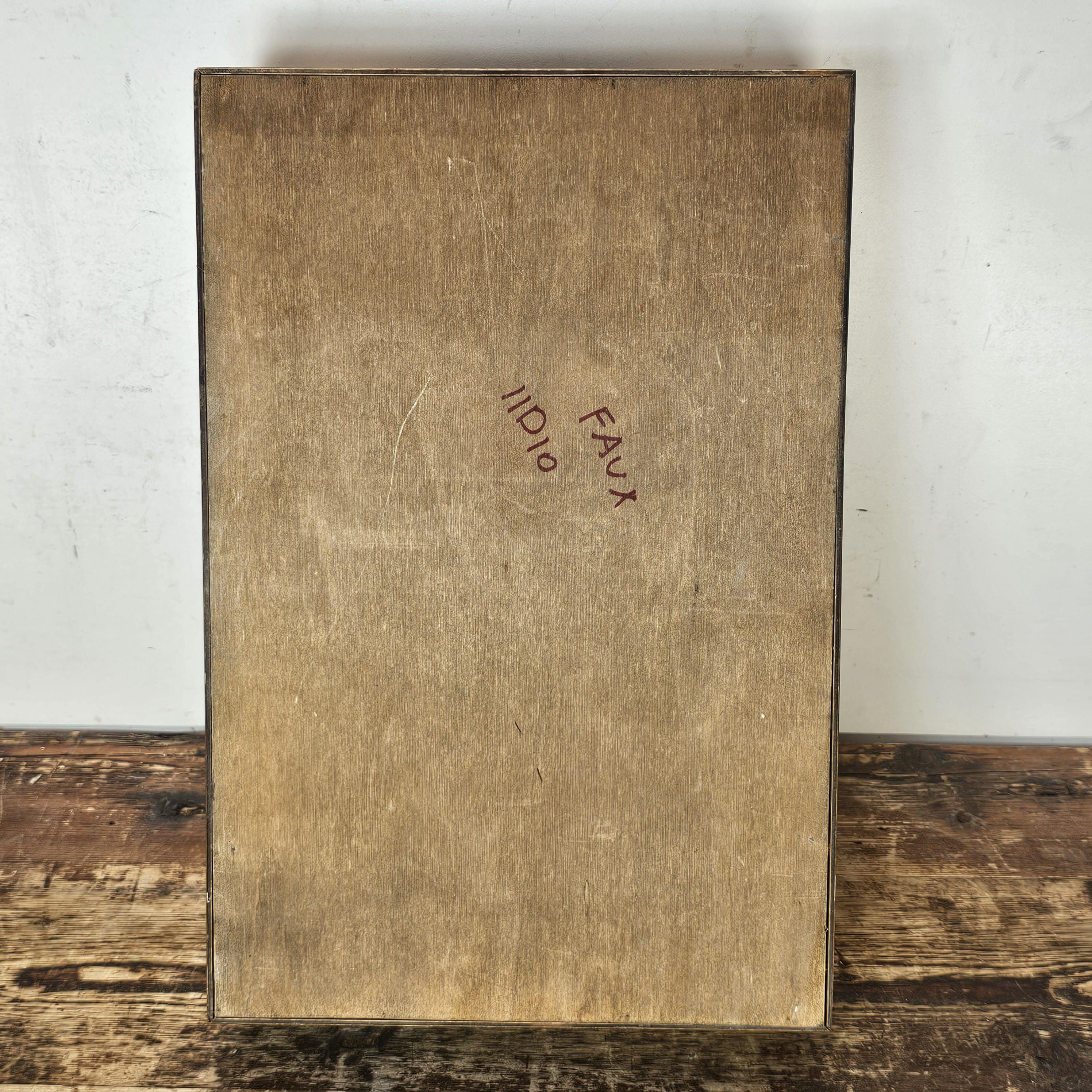 Vintage Walnut Deep Desk Tray / Document Organizer (1950s-1960s) 4.25"H