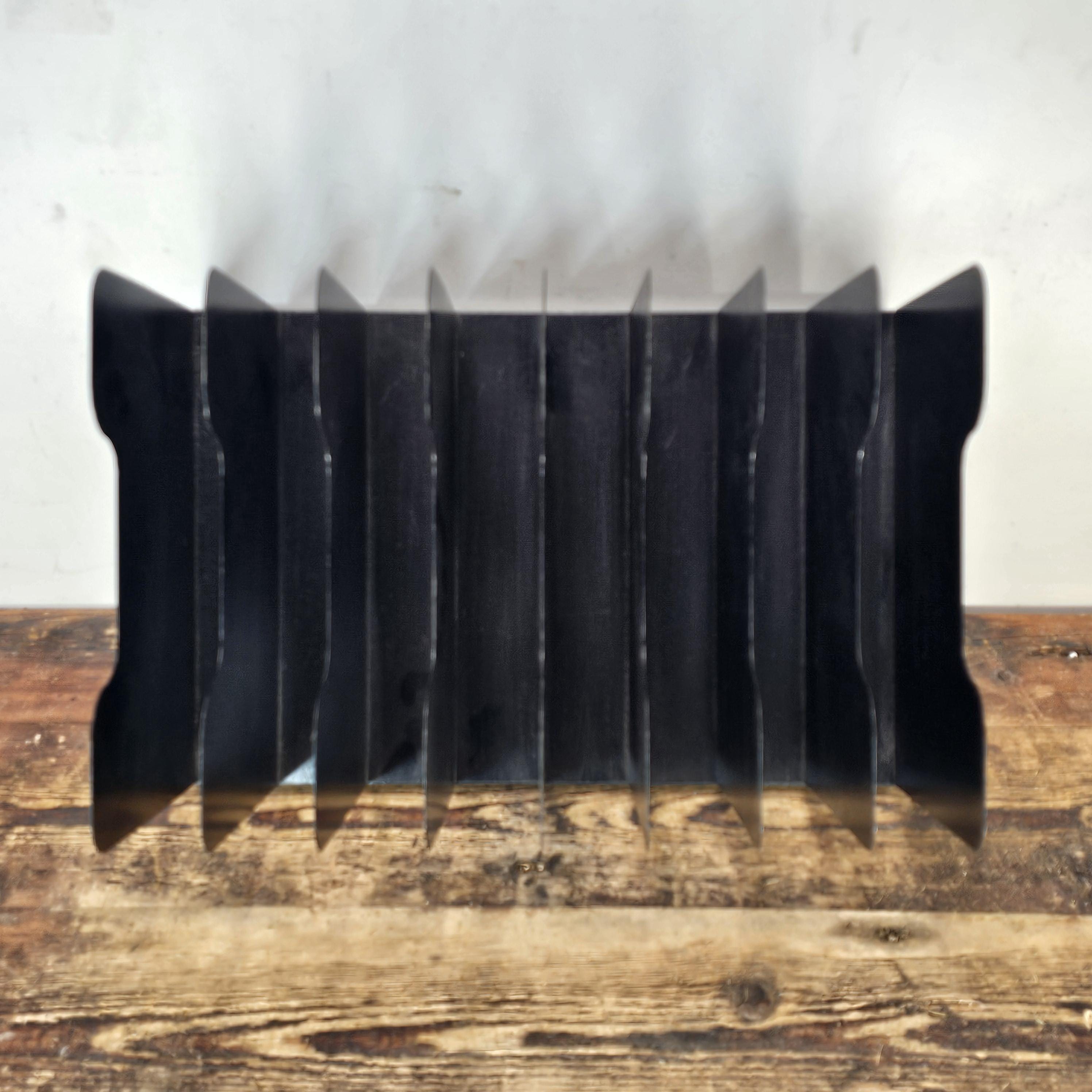 Vintage Buddy Products 8 Compartment Desktop File Organizer Wood Grain Finish