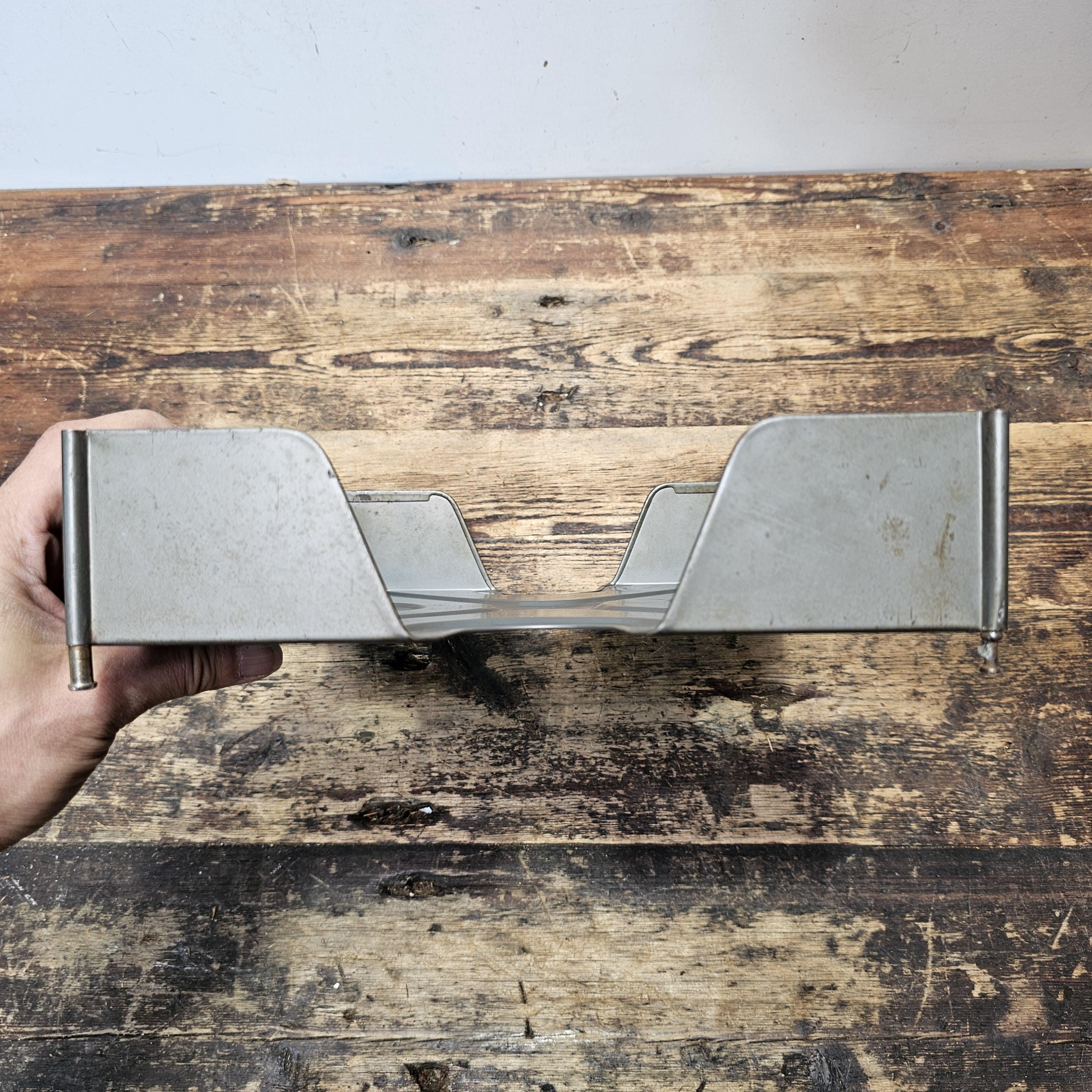 Vintage Y and E Metal Desk Tray Organizer