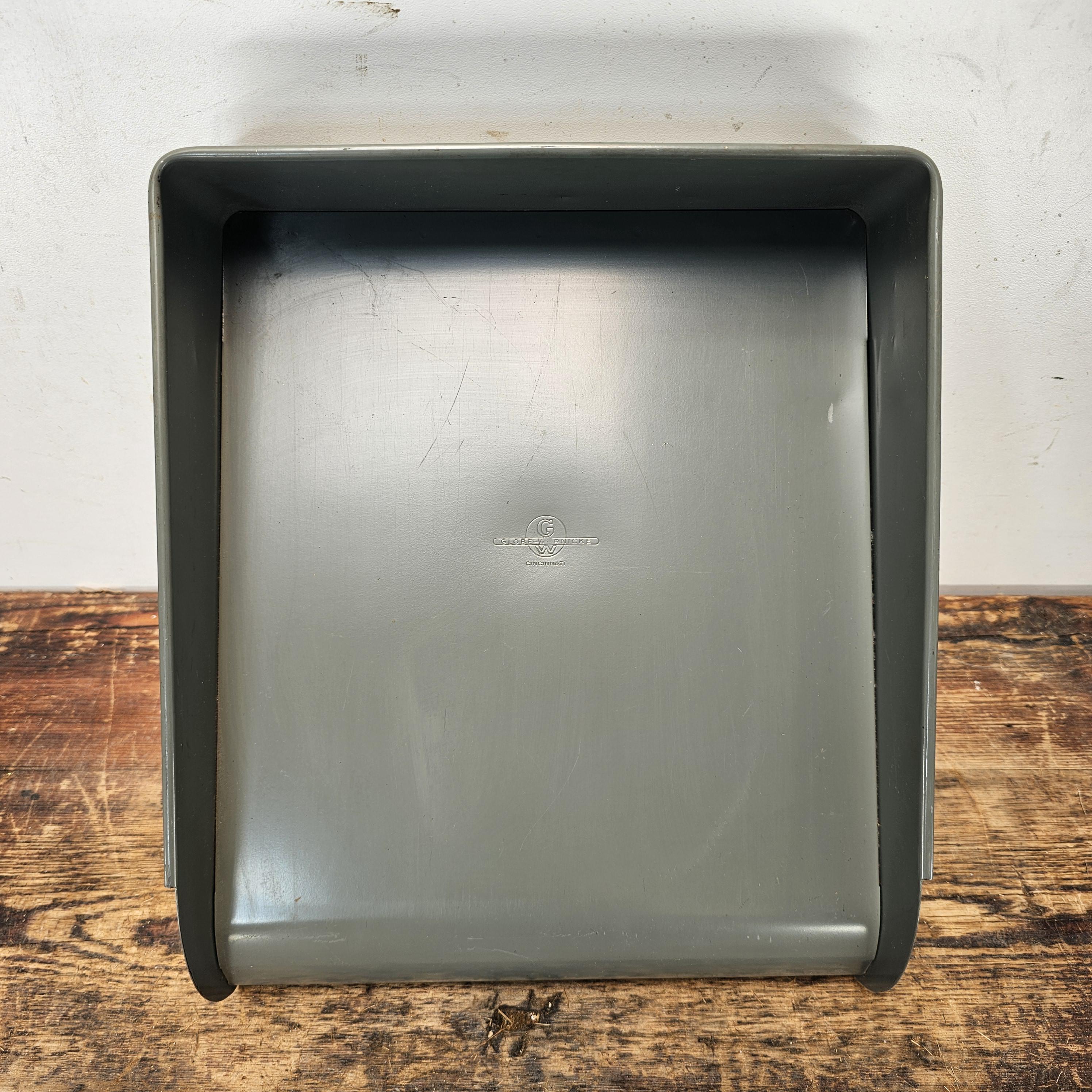 Vintage Globe-Wernicke Metal Paper Tray File Organizer