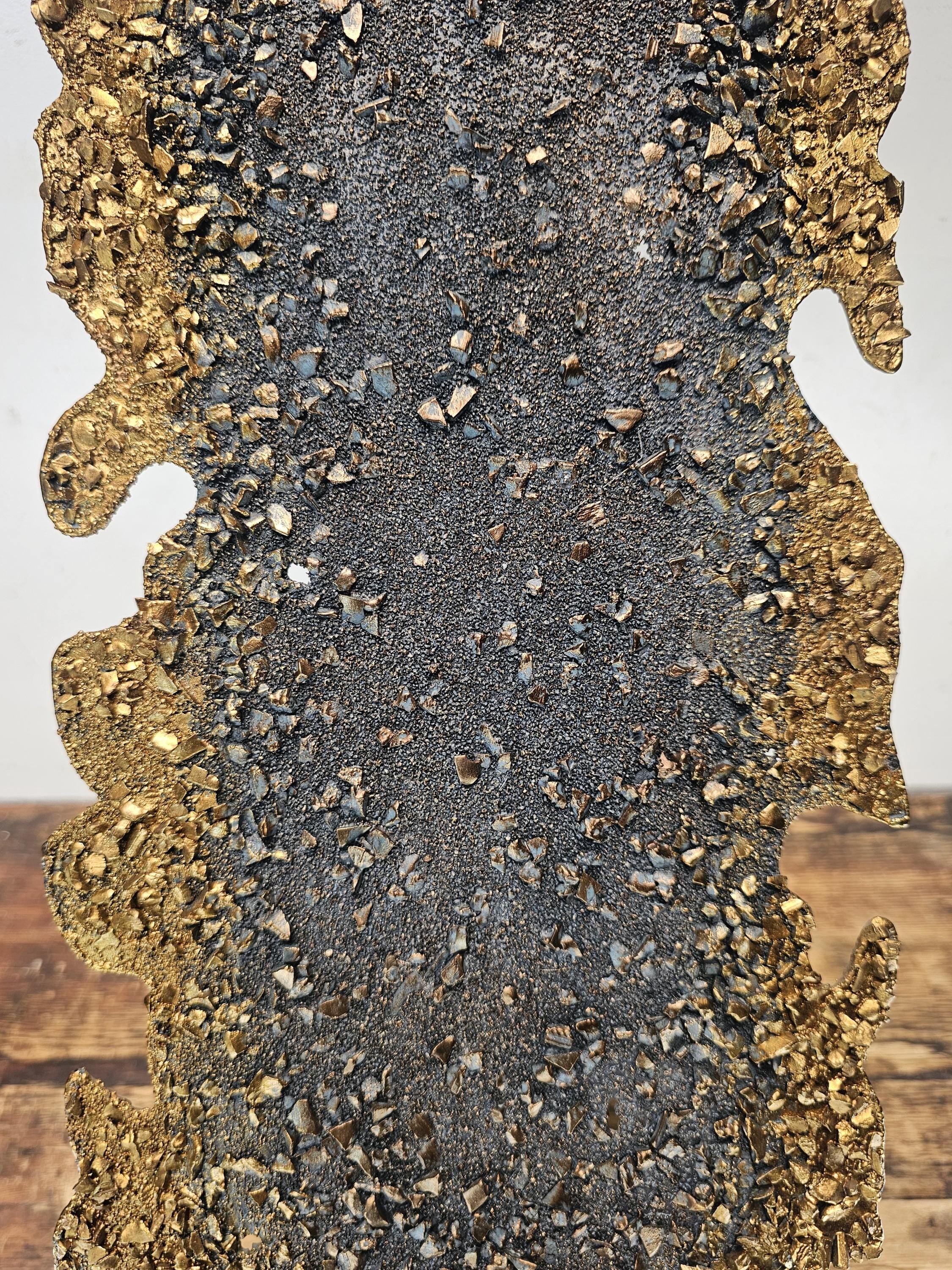 Wrought Iron Art Sculpture By Gold Leaf Design Group 31"H