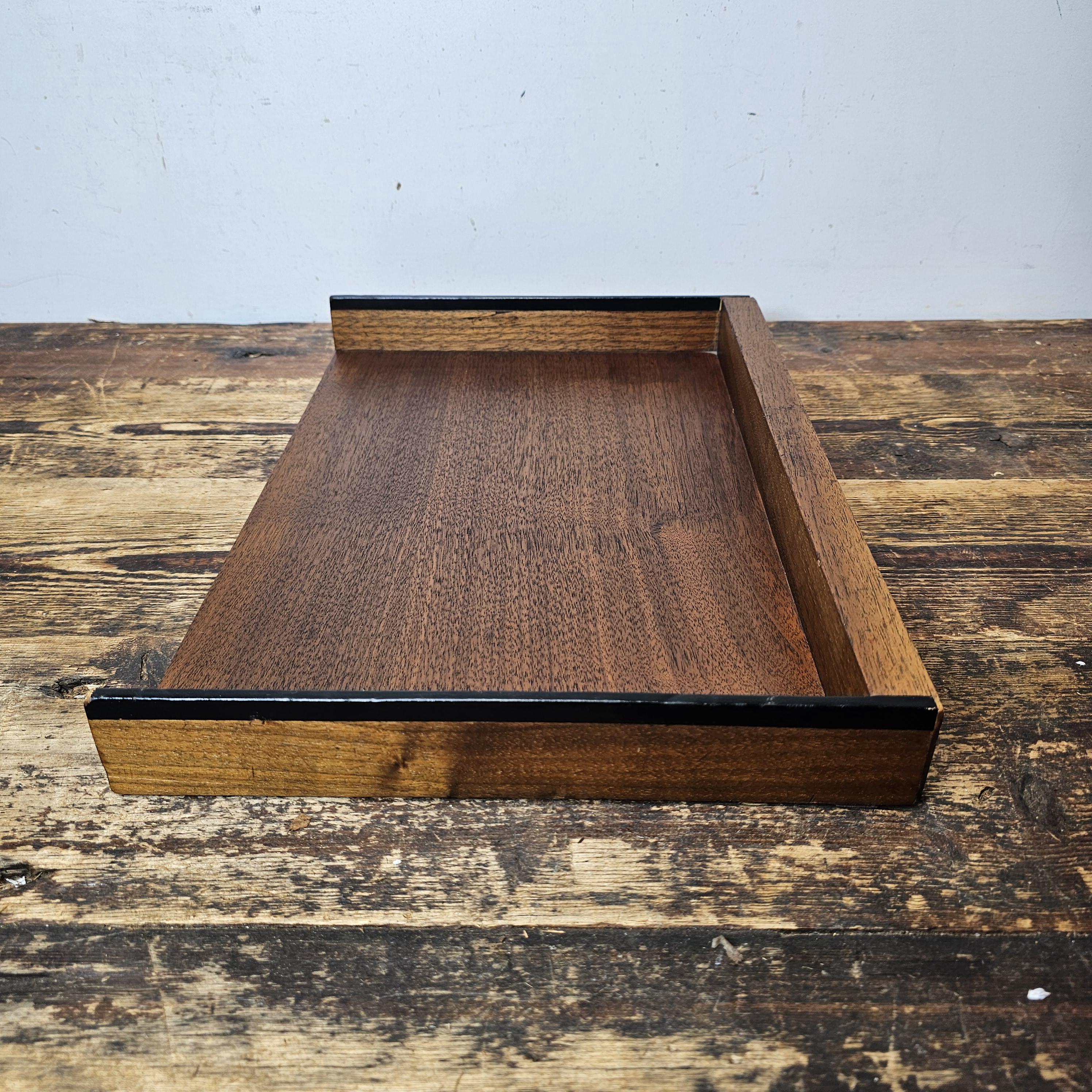 Mid-Century Modern Desktop Organizer/Paper Tray by Qualiton, Los Angeles, CA