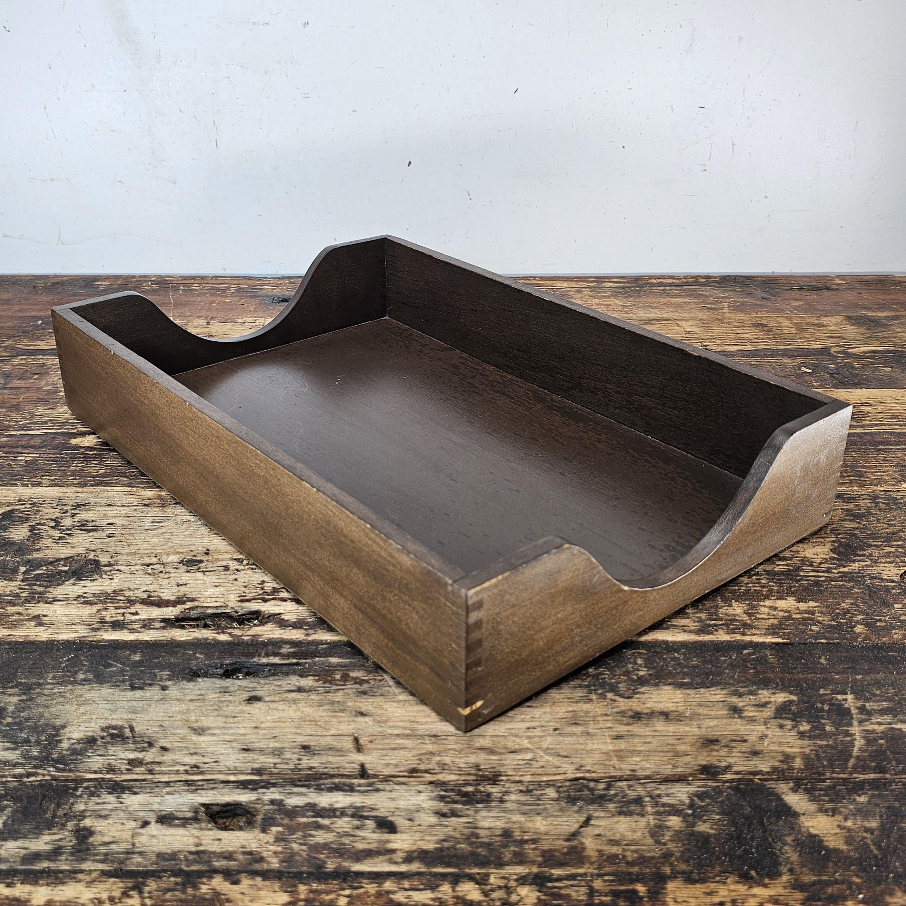 Vintage Rosewood Paper Tray