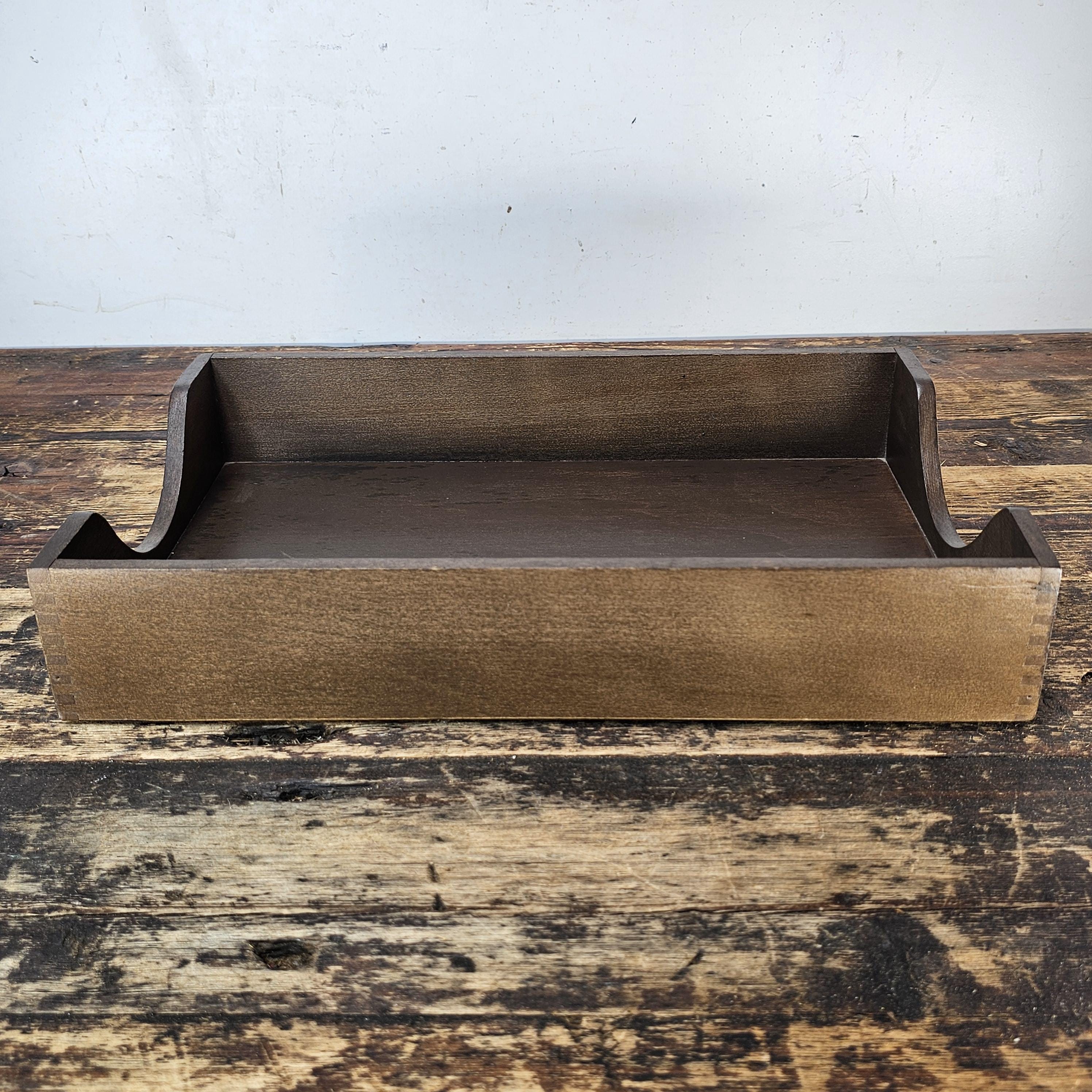 Vintage Rosewood Paper Tray
