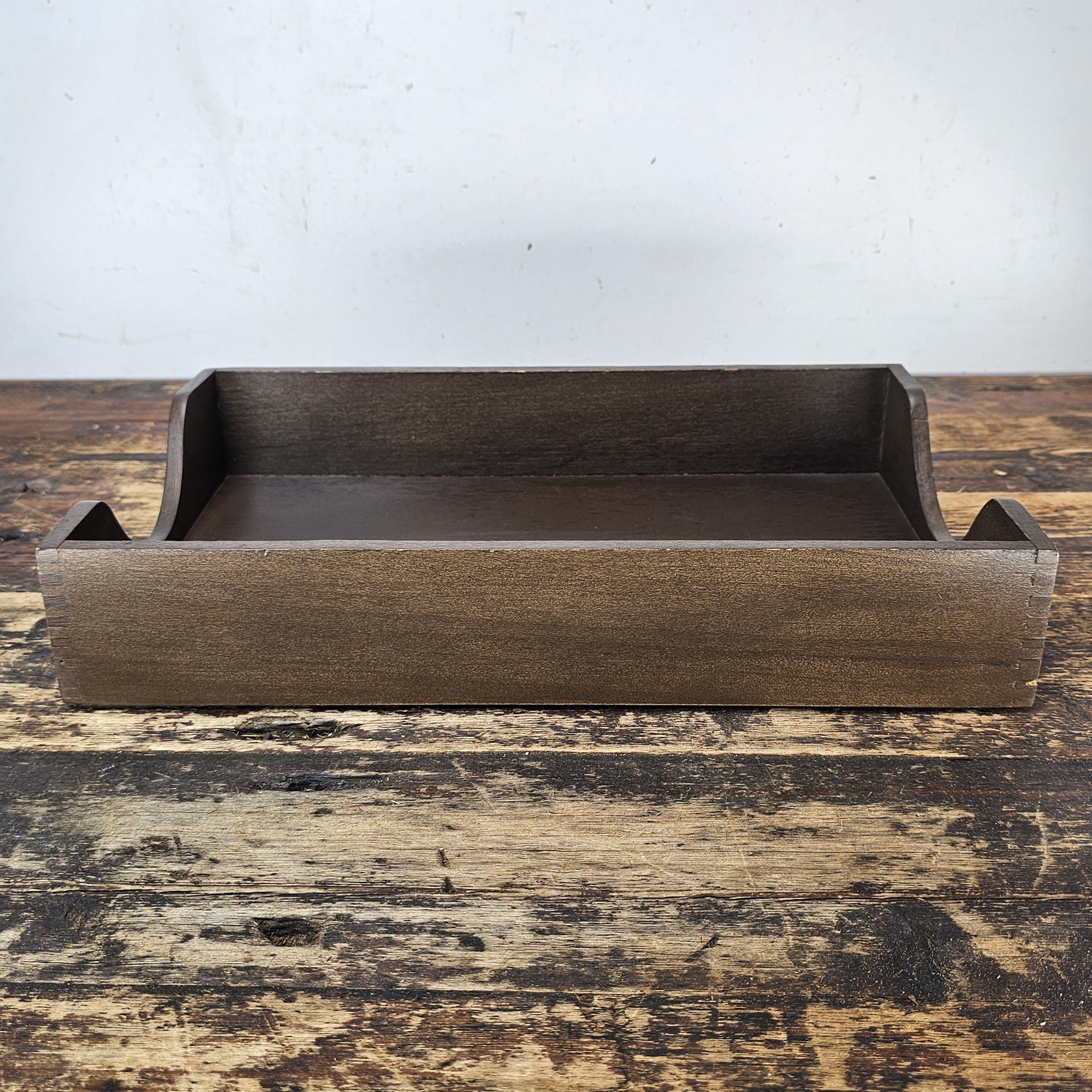 Vintage Rosewood Paper Tray