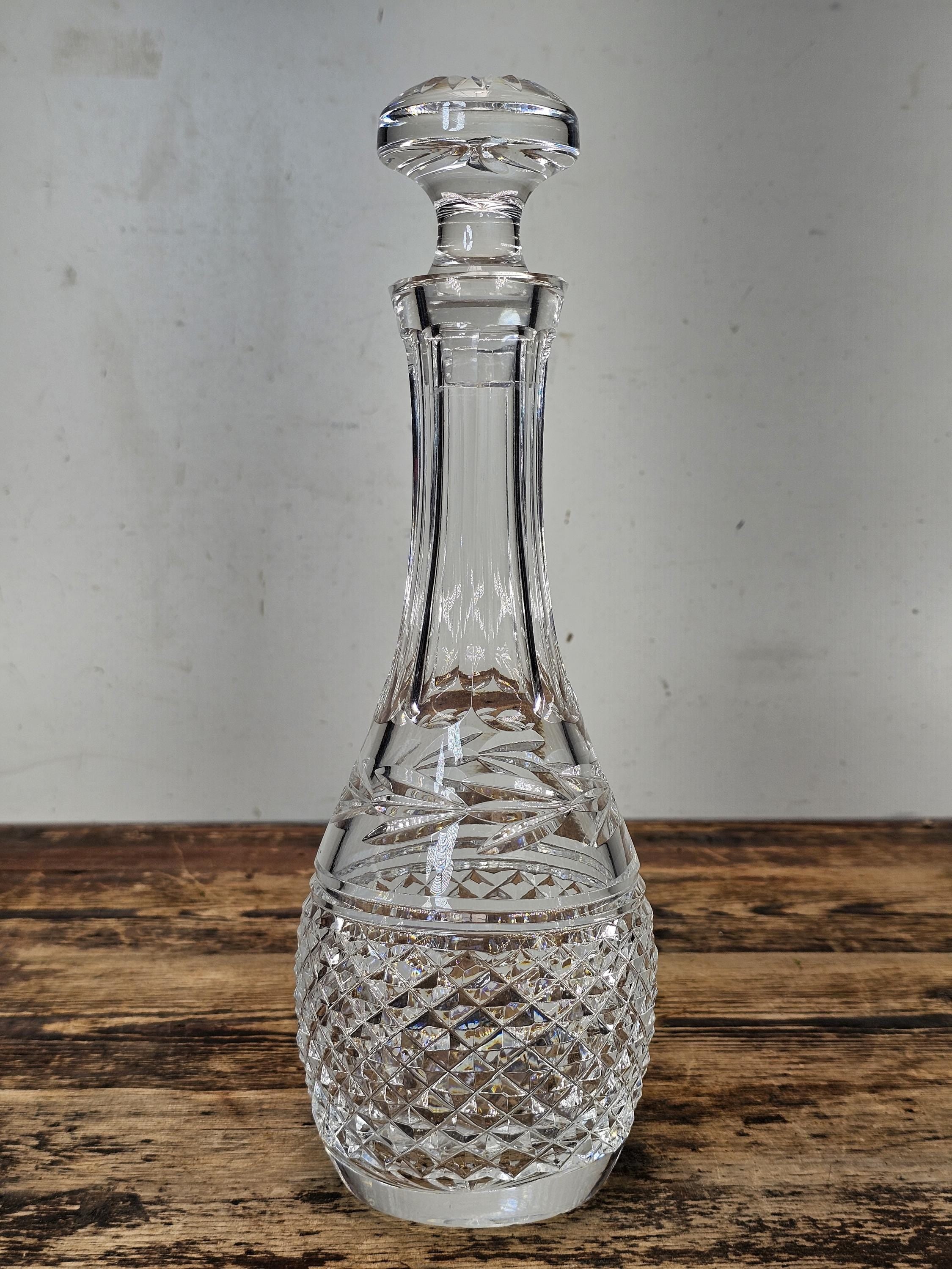 Waterford Crystal Glandore Cordial Decanter & Stopper 11.25"H
