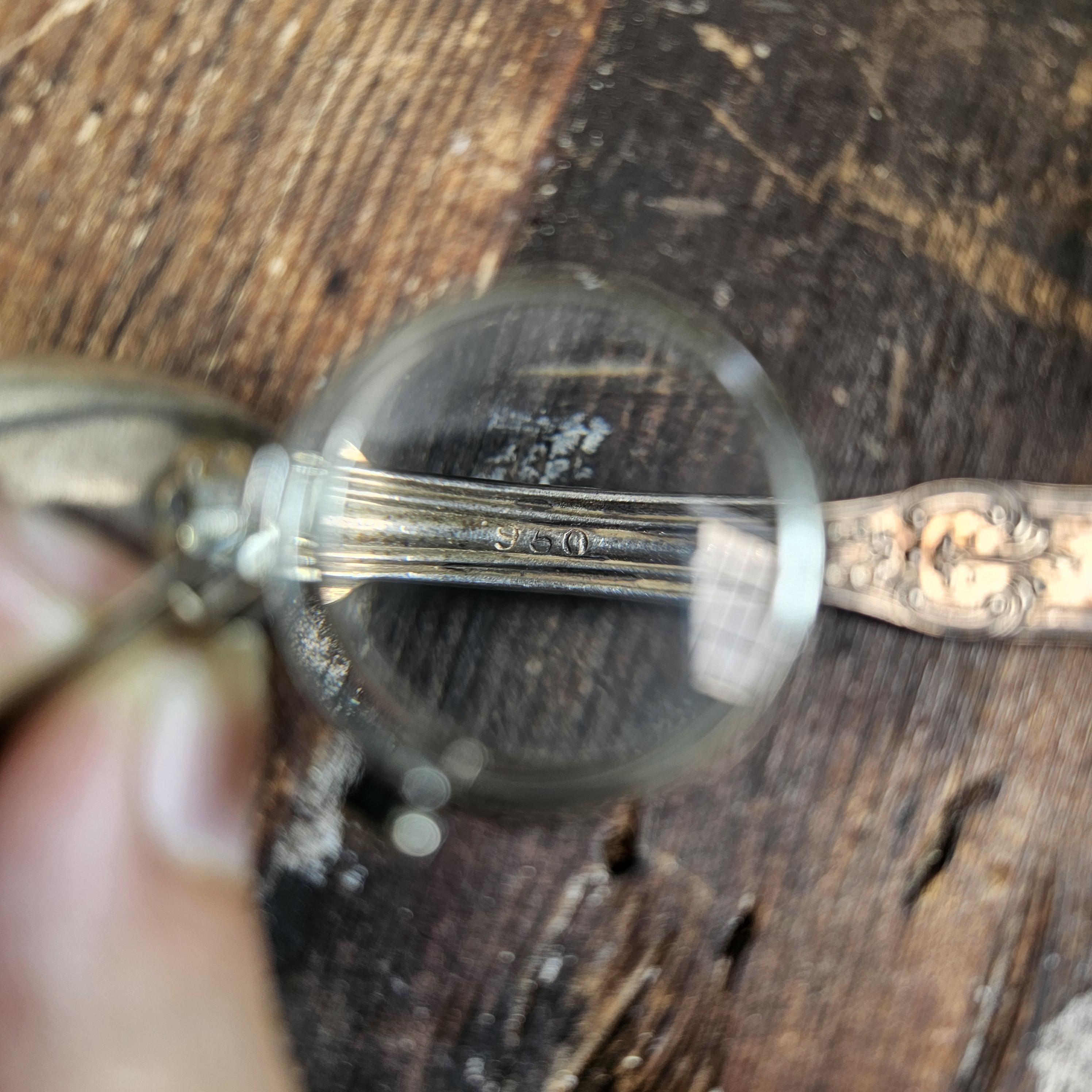 Antique French 950 Silver Gilt-Wash Feeding Spoon (c. 1900) 5"