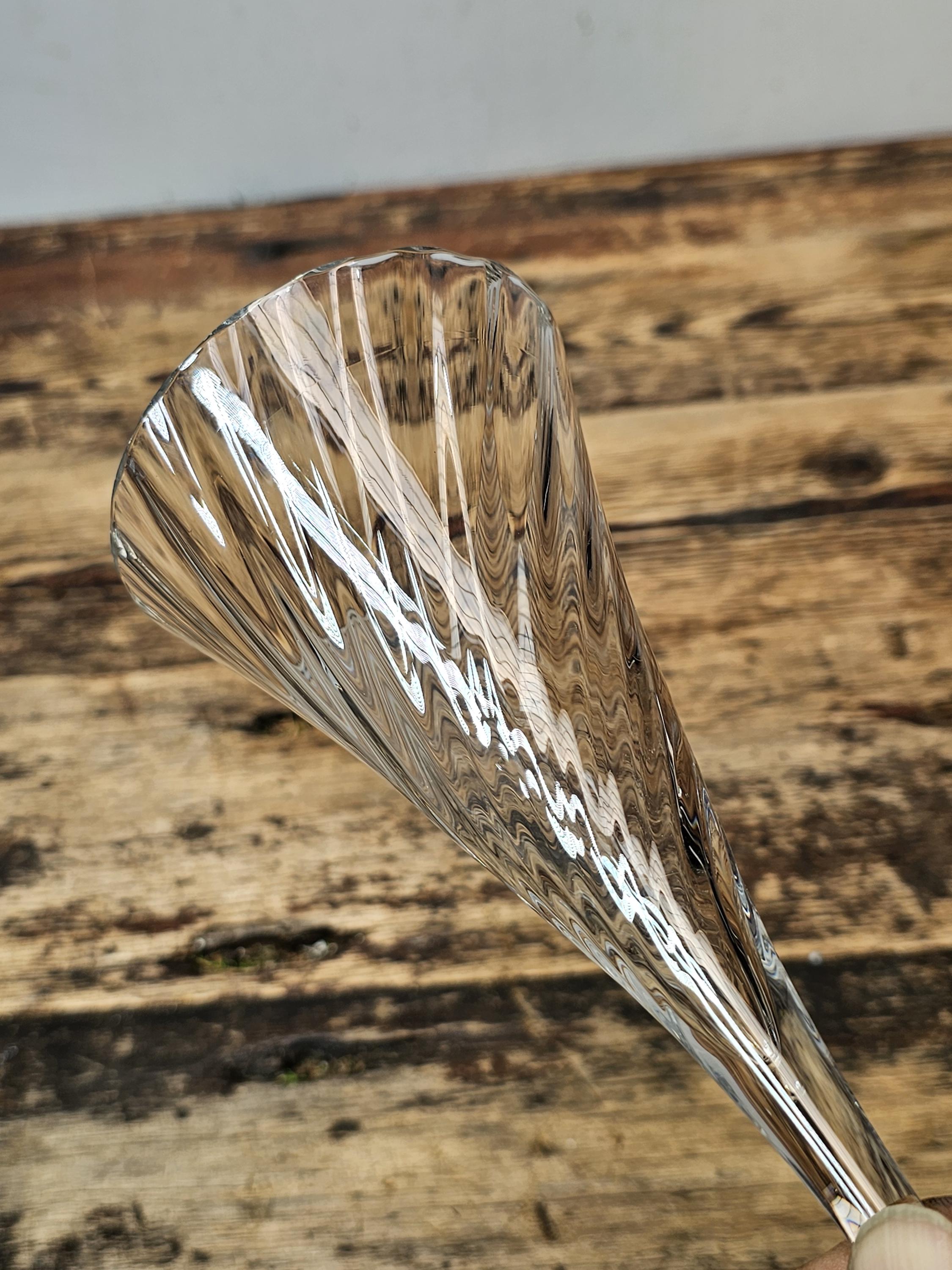 Set of 5 Orrefors "Helena" Crystal Wine Glasses