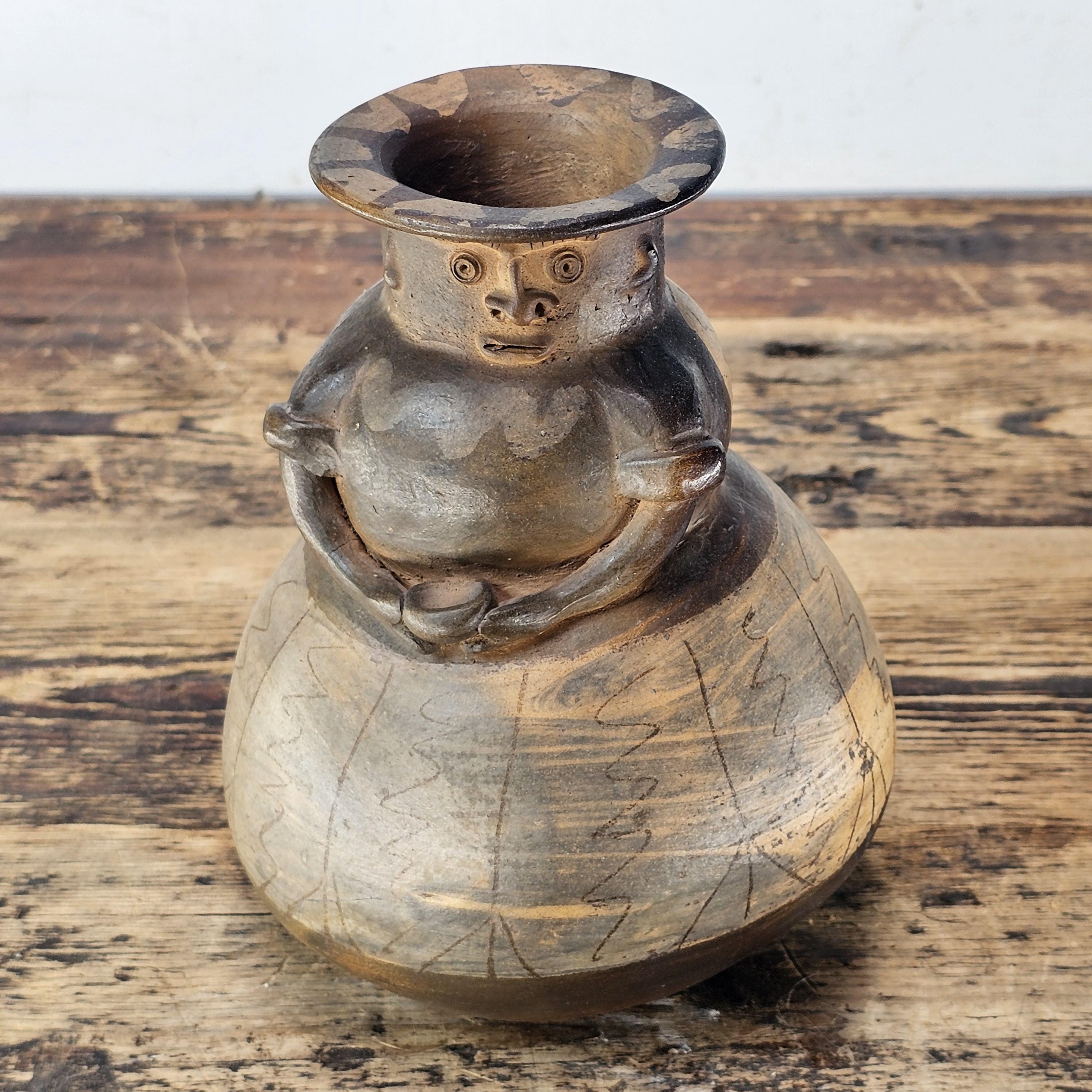 Pre-Columbian Style Anthropomorphic Effigy Vessel