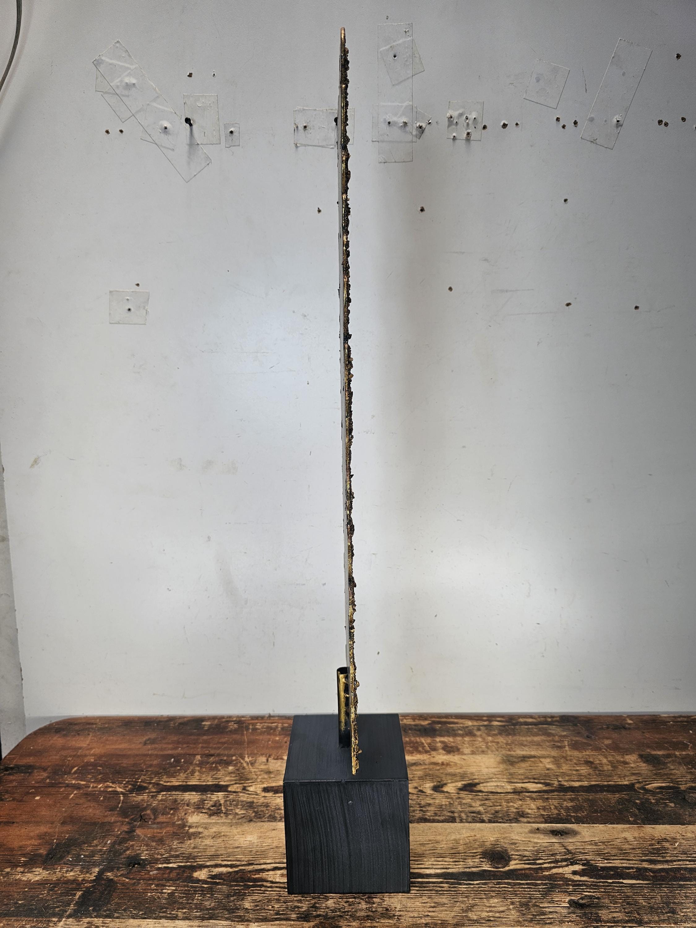 Wrought Iron Art Sculpture By Gold Leaf Design Group 31"H