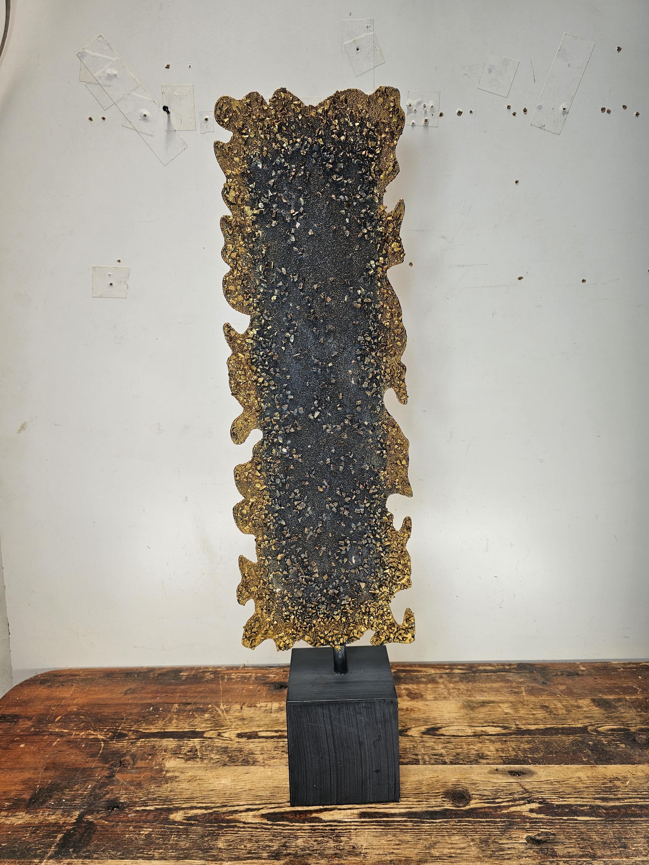 Wrought Iron Art Sculpture By Gold Leaf Design Group 31"H