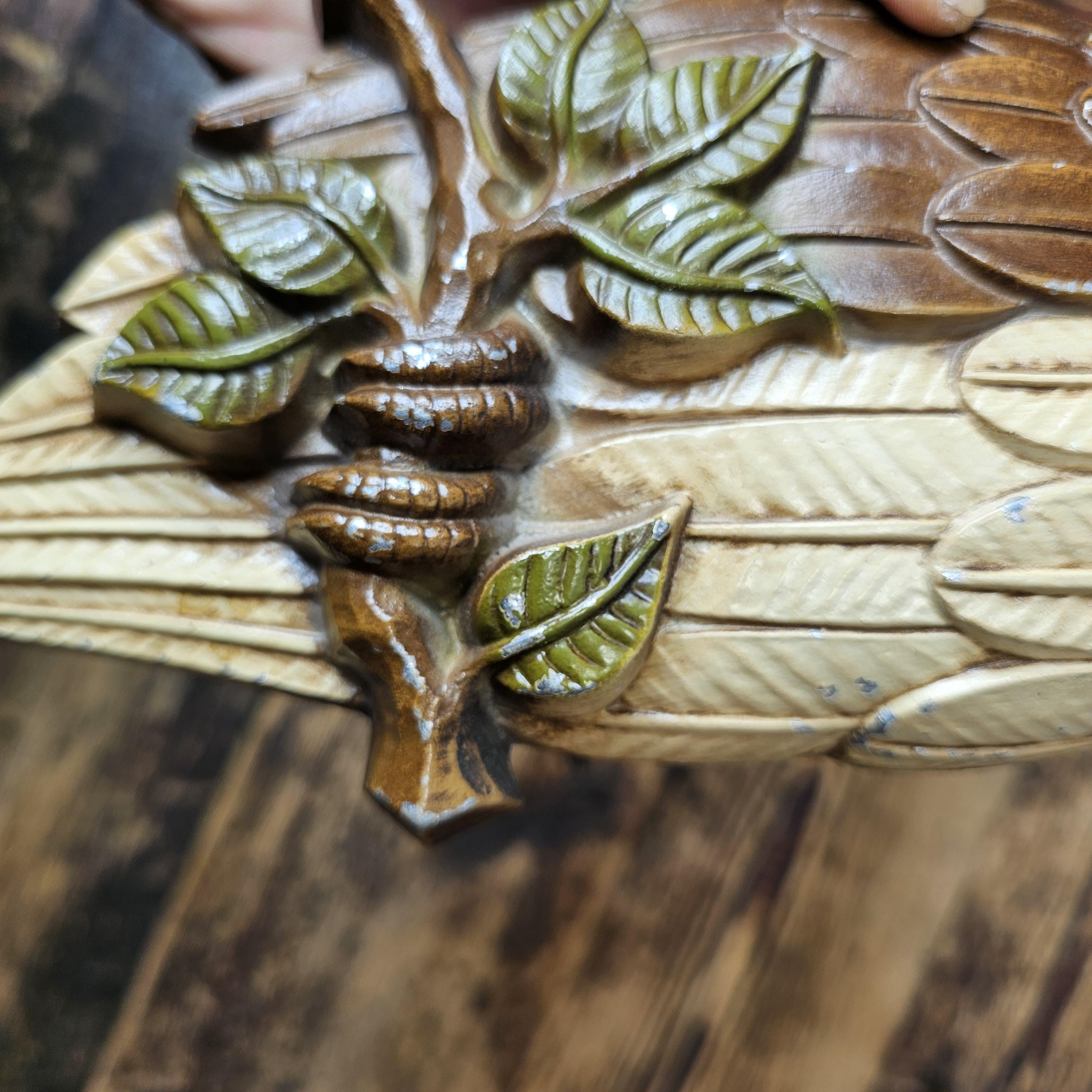 Vintage Sexton Owl Plaques 1969 Cast Aluminum Wall Hanging